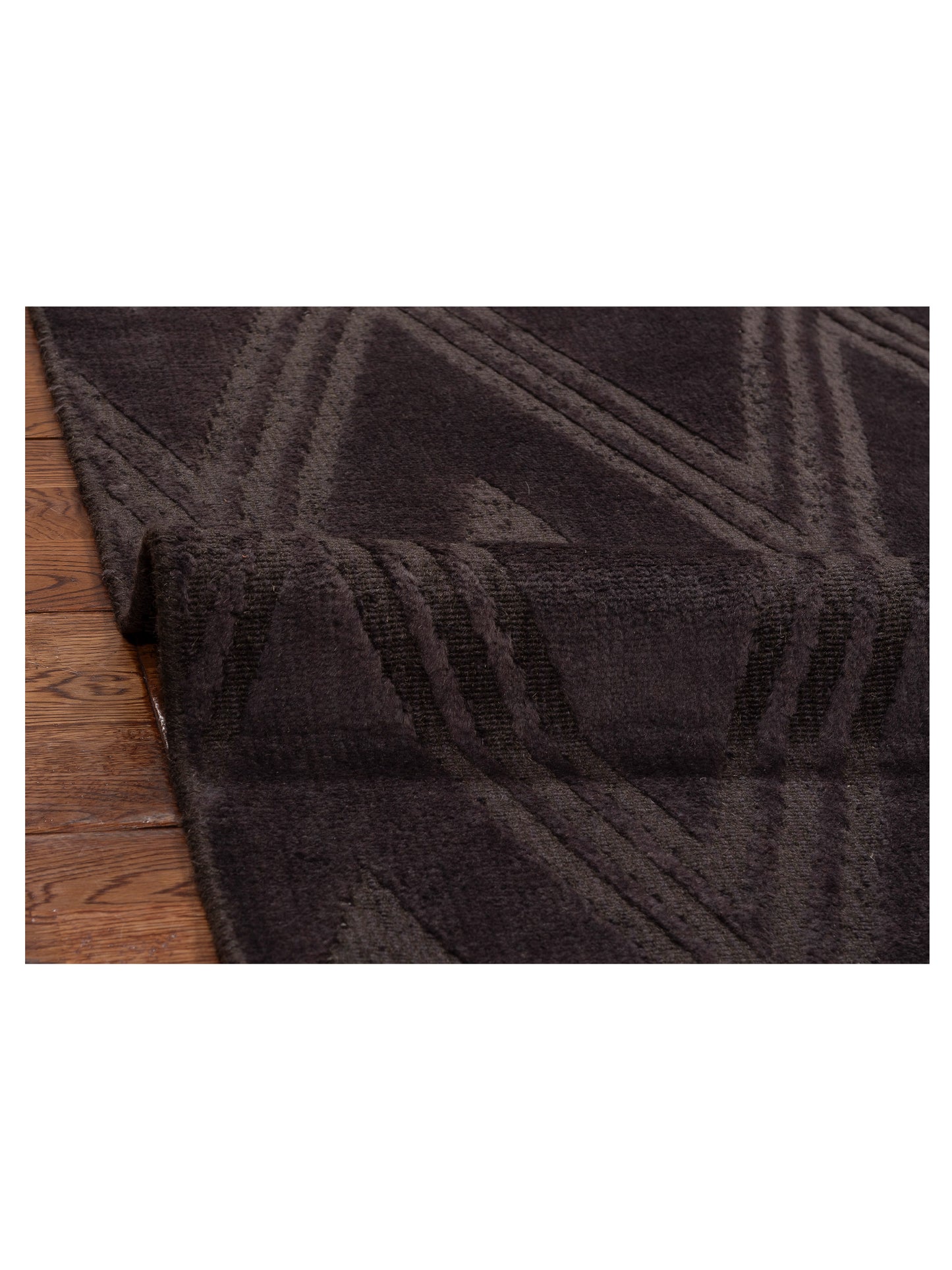 Himalayan 120382 Dark Brown 8x10 Hand Knotted Rug