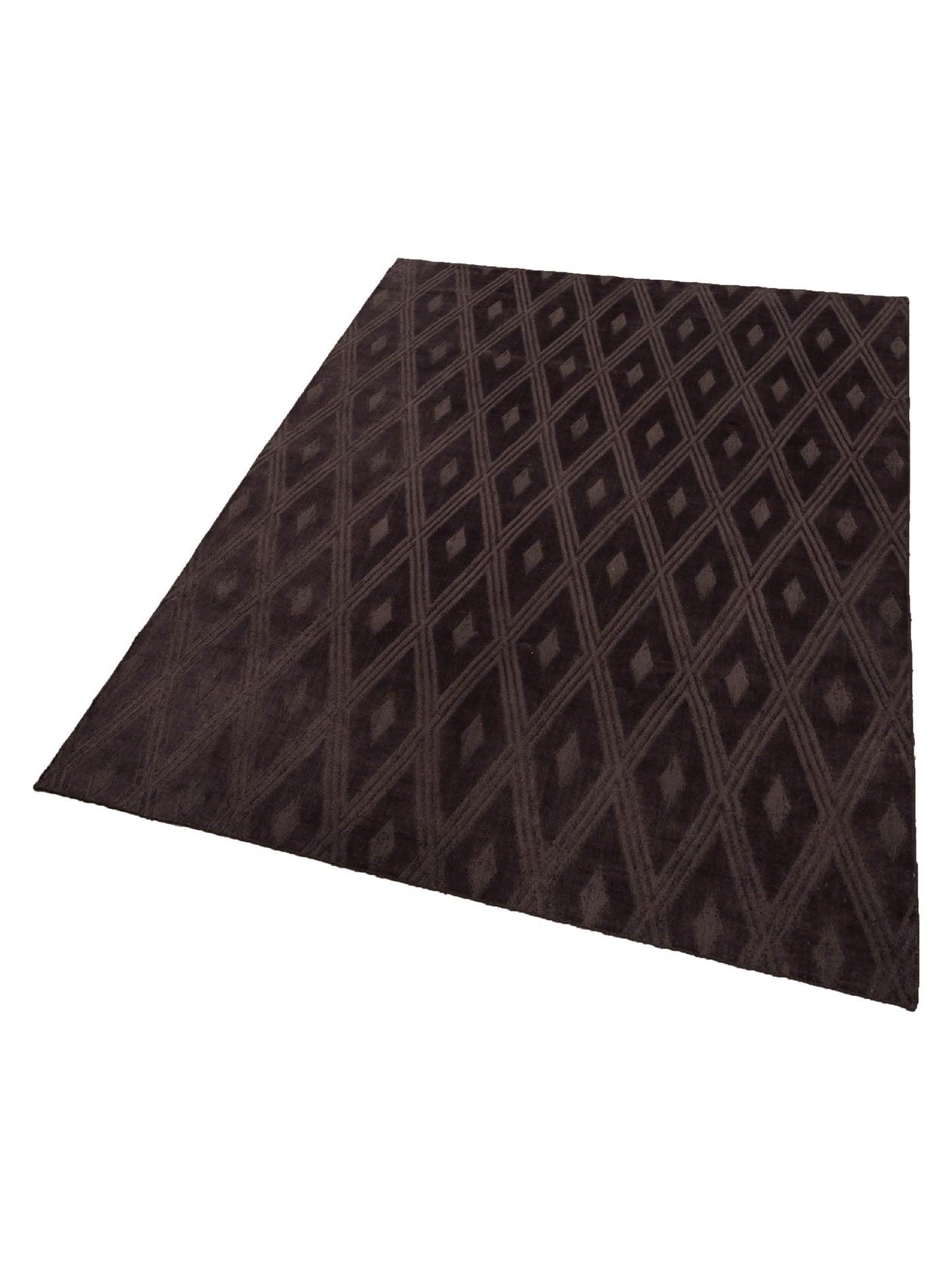 Himalayan 120385 Dark Brown 9x12 Hand Knotted Rug