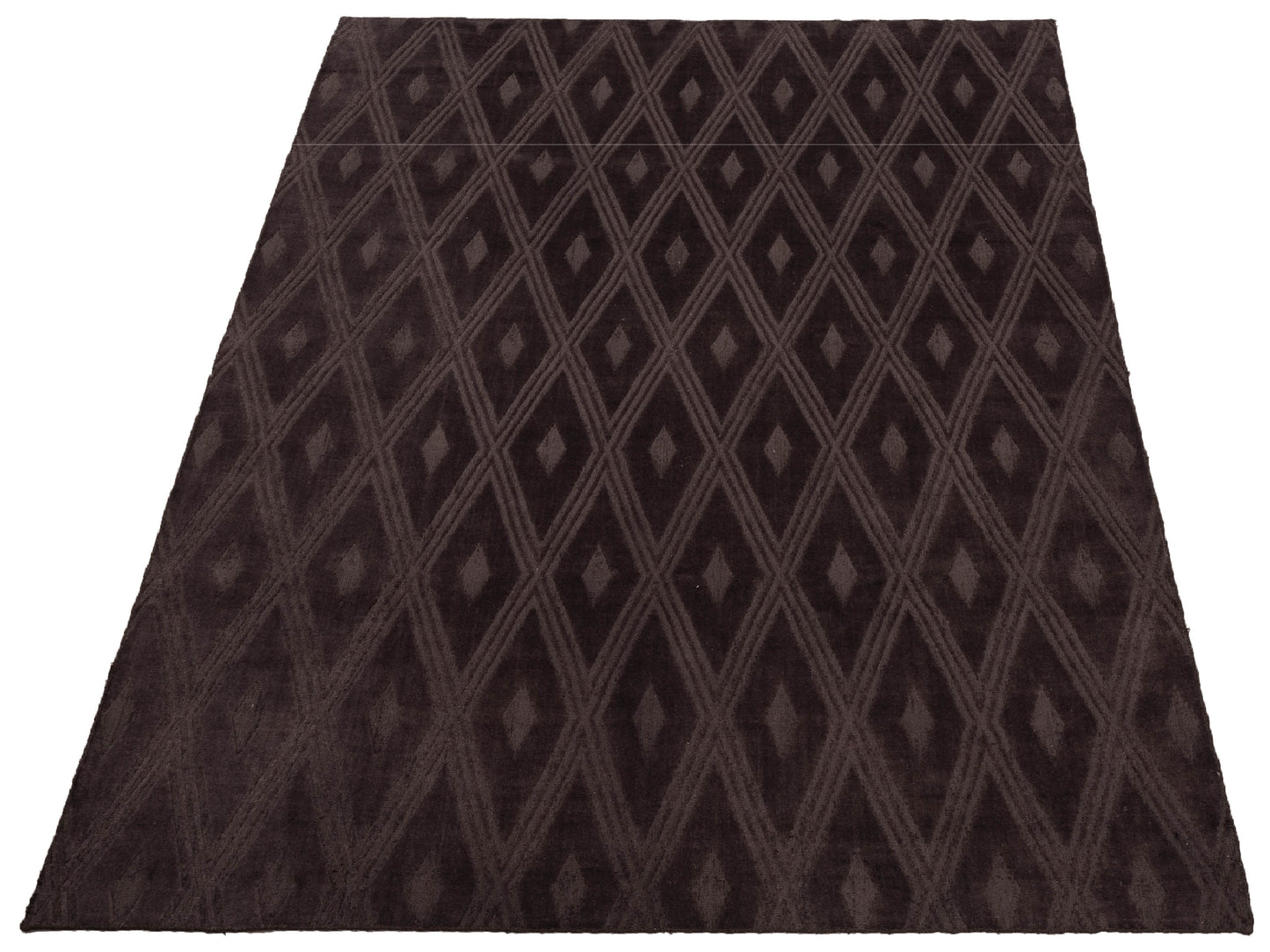 Himalayan 120385 Dark Brown 9x12 Hand Knotted Rug