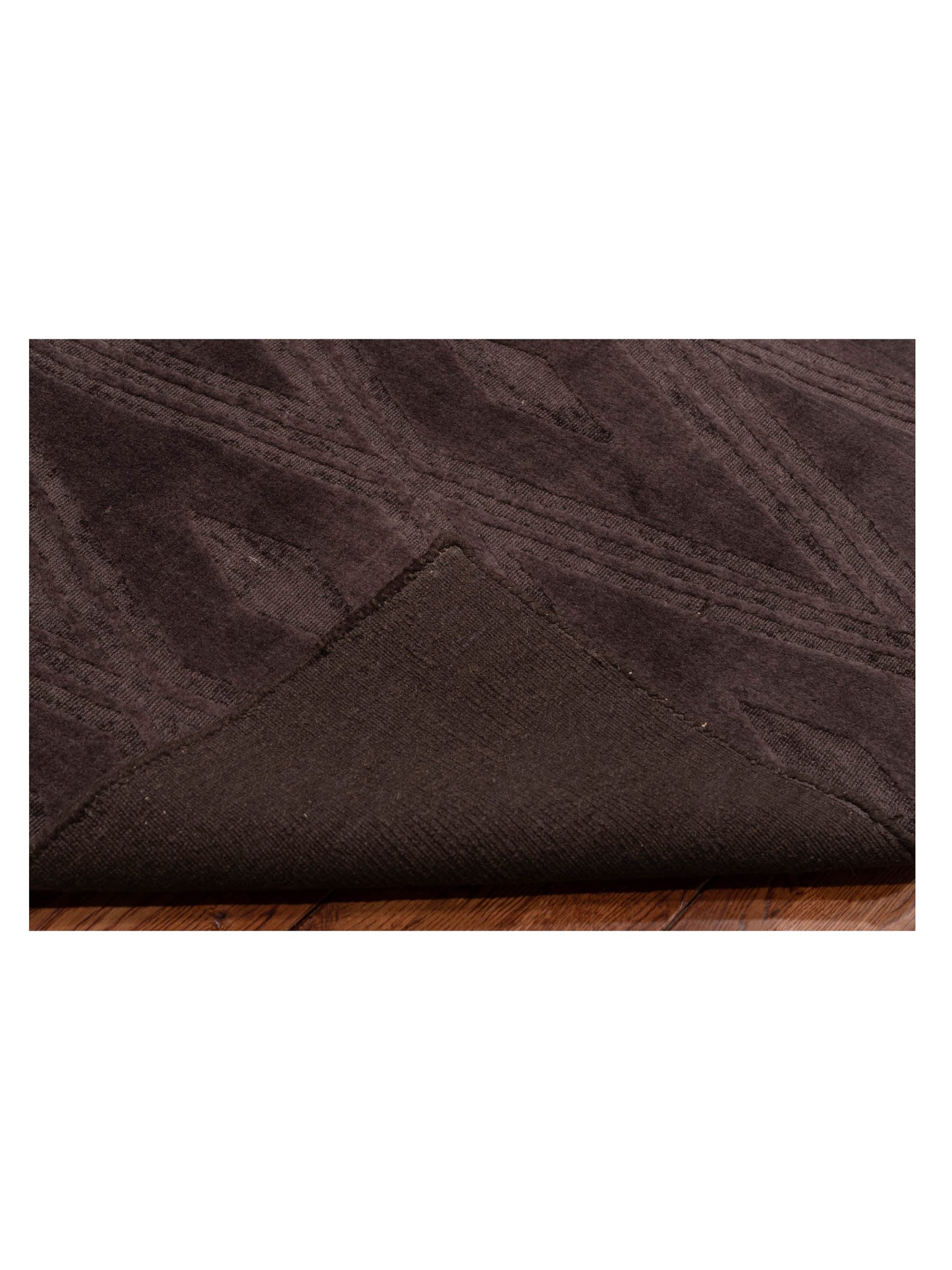 Himalayan 120385 Dark Brown 9x12 Hand Knotted Rug