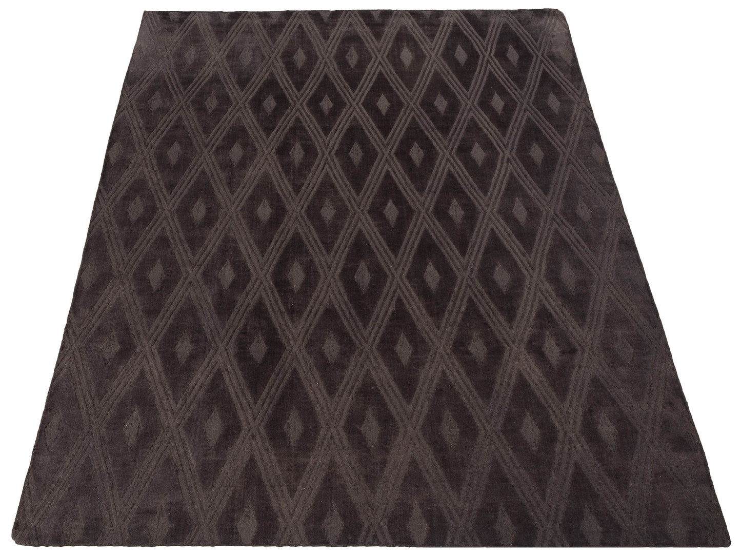 Himalayan 120387 Dark Brown 9x12 Hand Knotted Rug