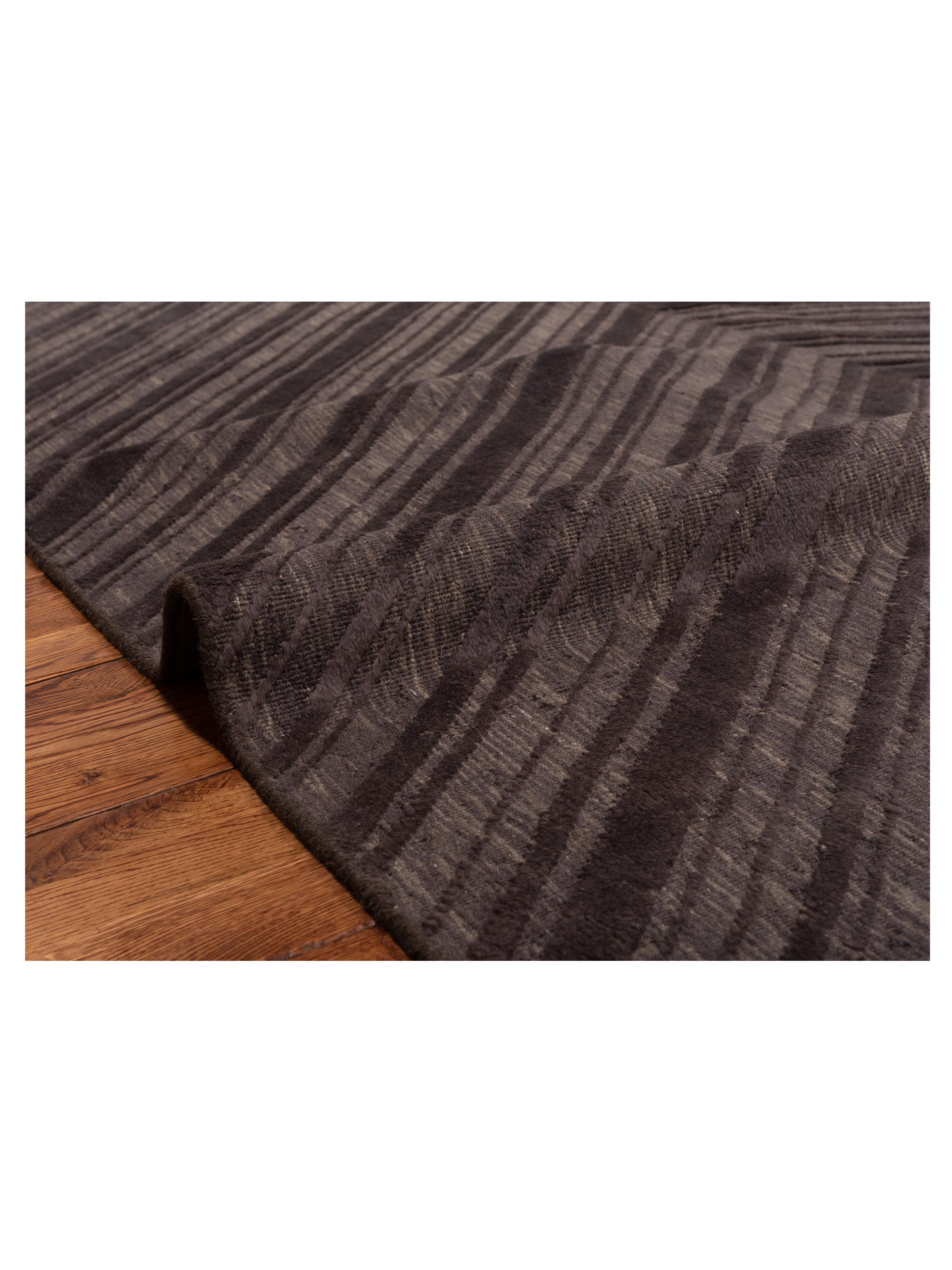 Himalayan 120388 Dark Brown 6x9 Hand Knotted Rug