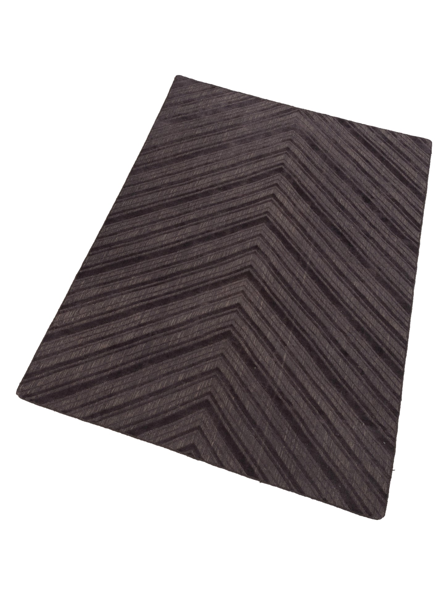 Himalayan 120390 Dark Brown 6x9 Hand Knotted Rug