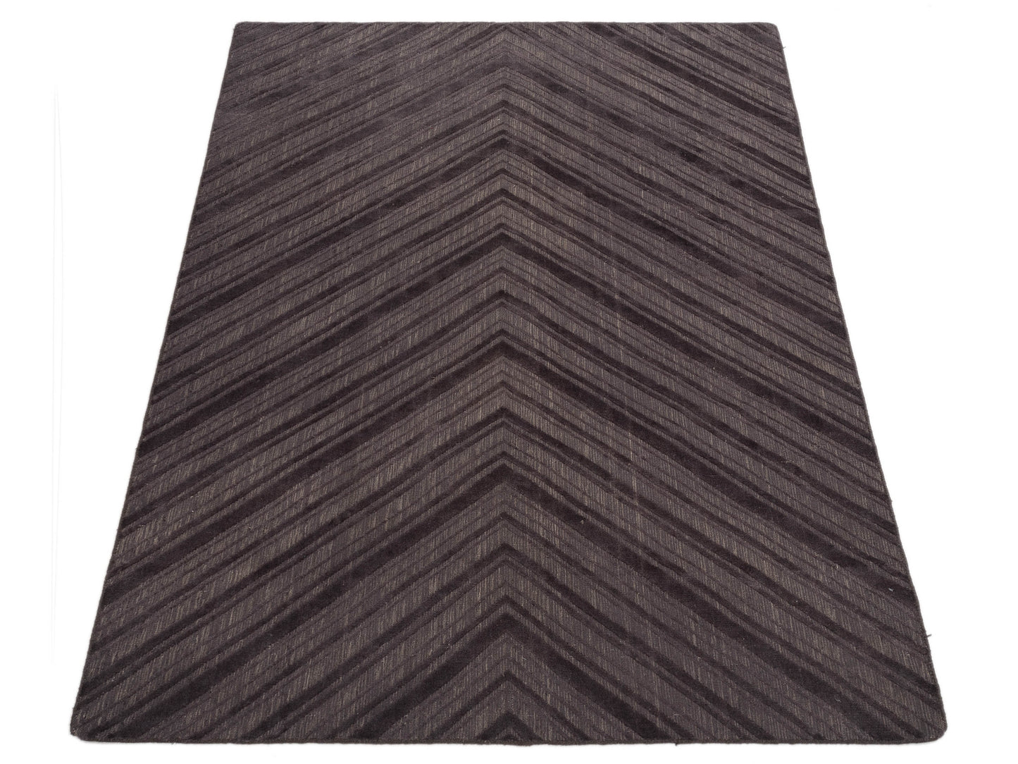 Himalayan 120390 Dark Brown 6x9 Hand Knotted Rug