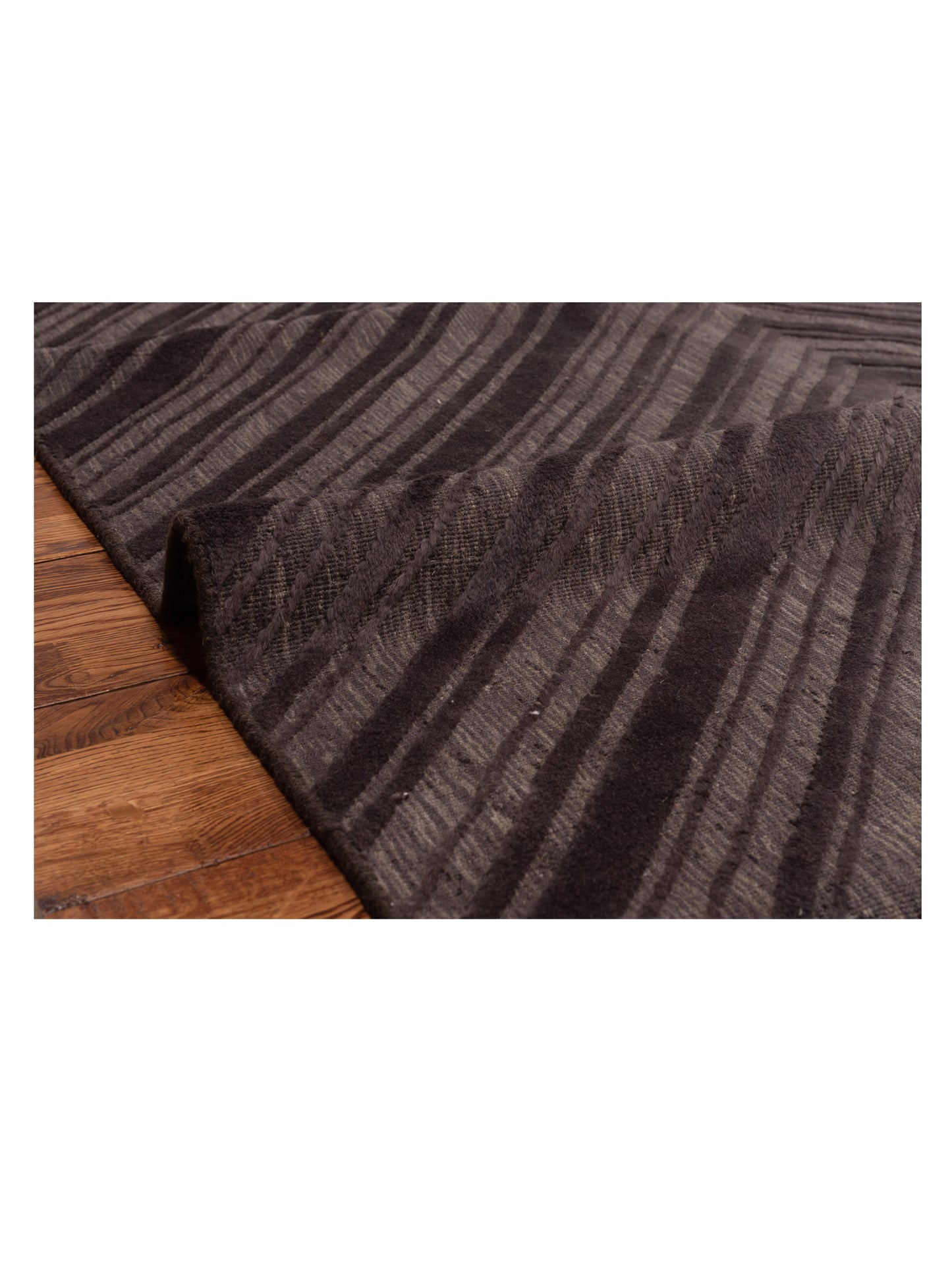 Himalayan 120390 Dark Brown 6x9 Hand Knotted Rug