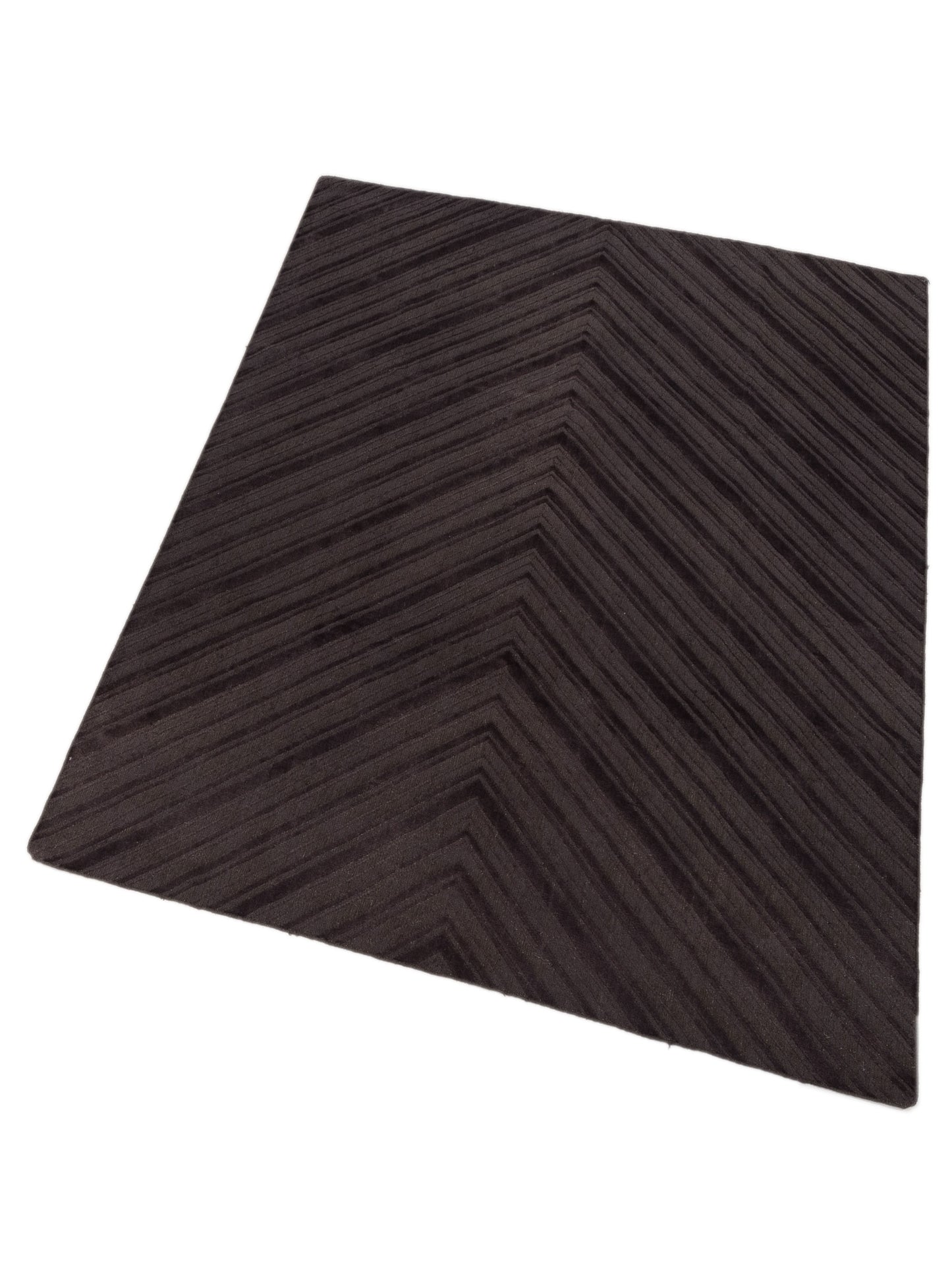 Himalayan 120392 Dark Brown 8x10 Hand Knotted Rug