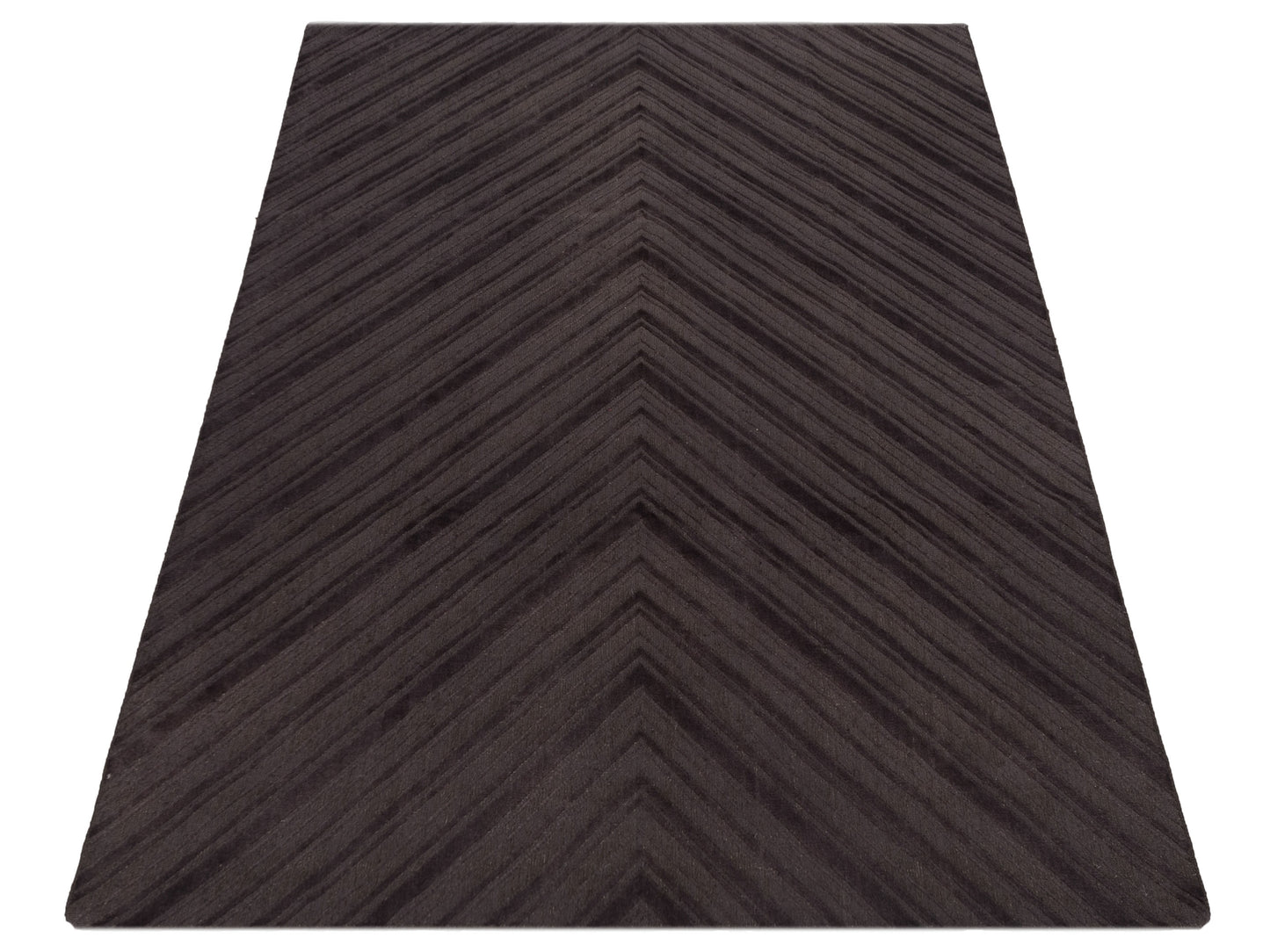 Himalayan 120392 Dark Brown 8x10 Hand Knotted Rug