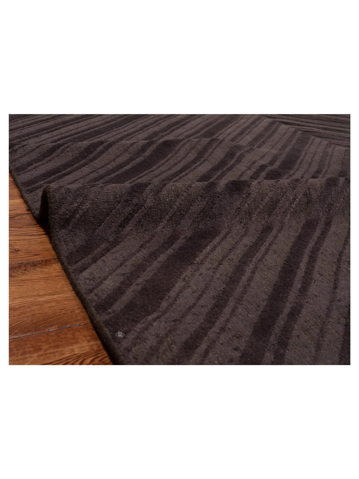 Himalayan 120392 Dark Brown 8x10 Hand Knotted Rug