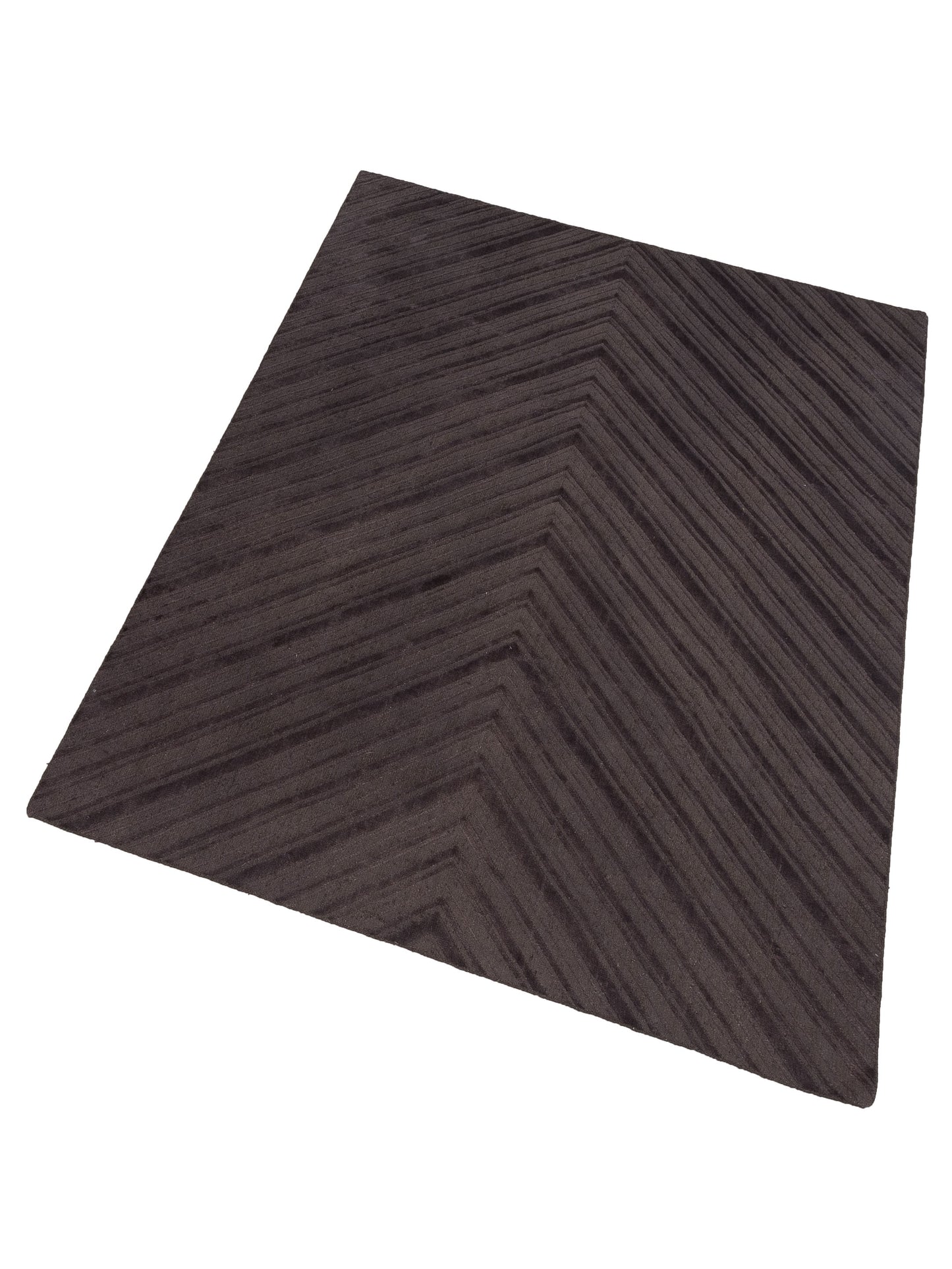 Himalayan 120394 Dark Brown 8x10 Hand Knotted Rug