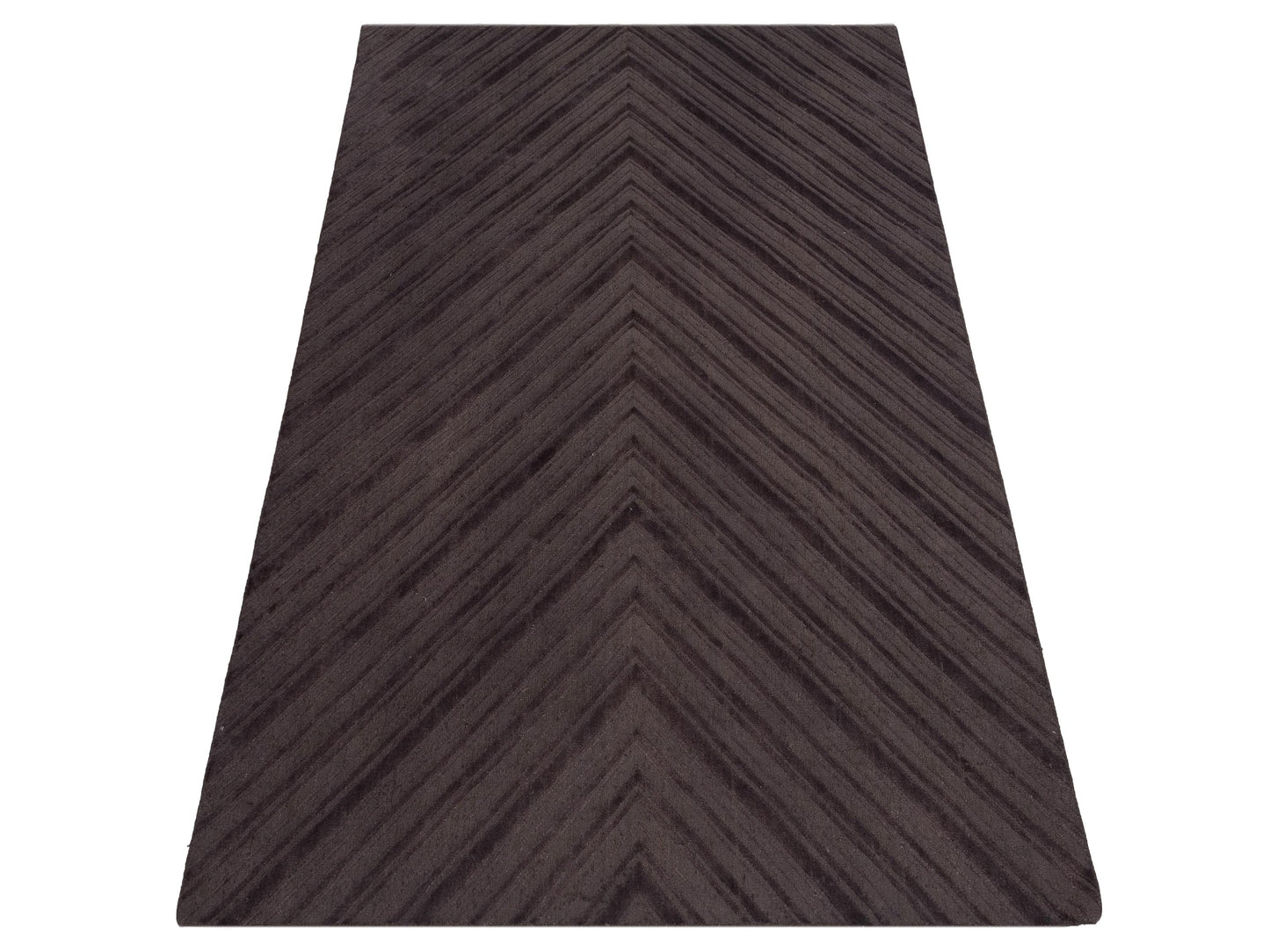 Himalayan 120394 Dark Brown 8x10 Hand Knotted Rug