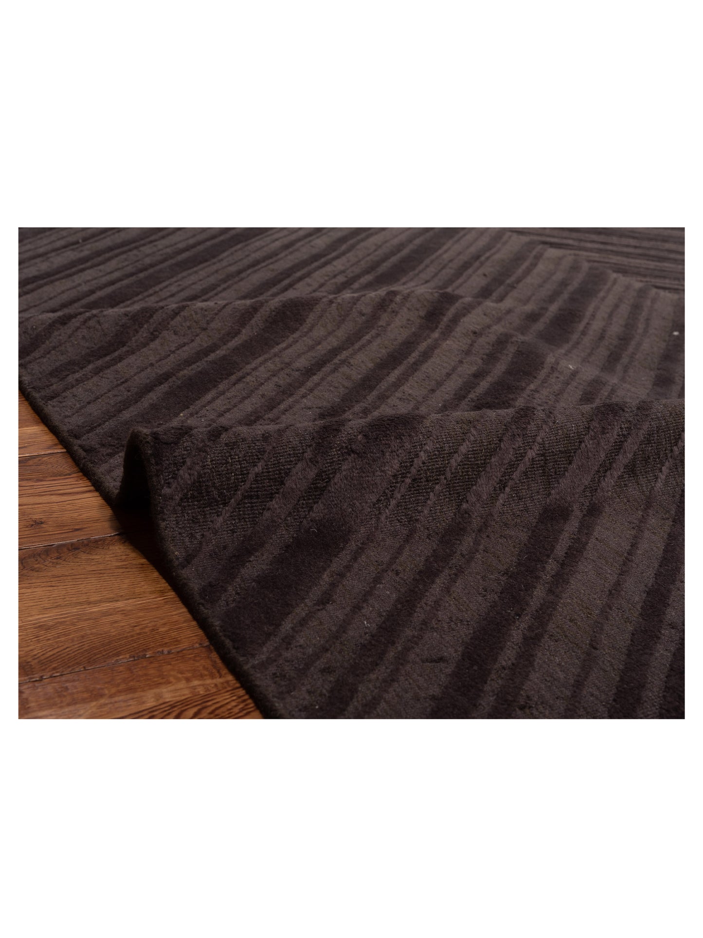 Himalayan 120394 Dark Brown 8x10 Hand Knotted Rug