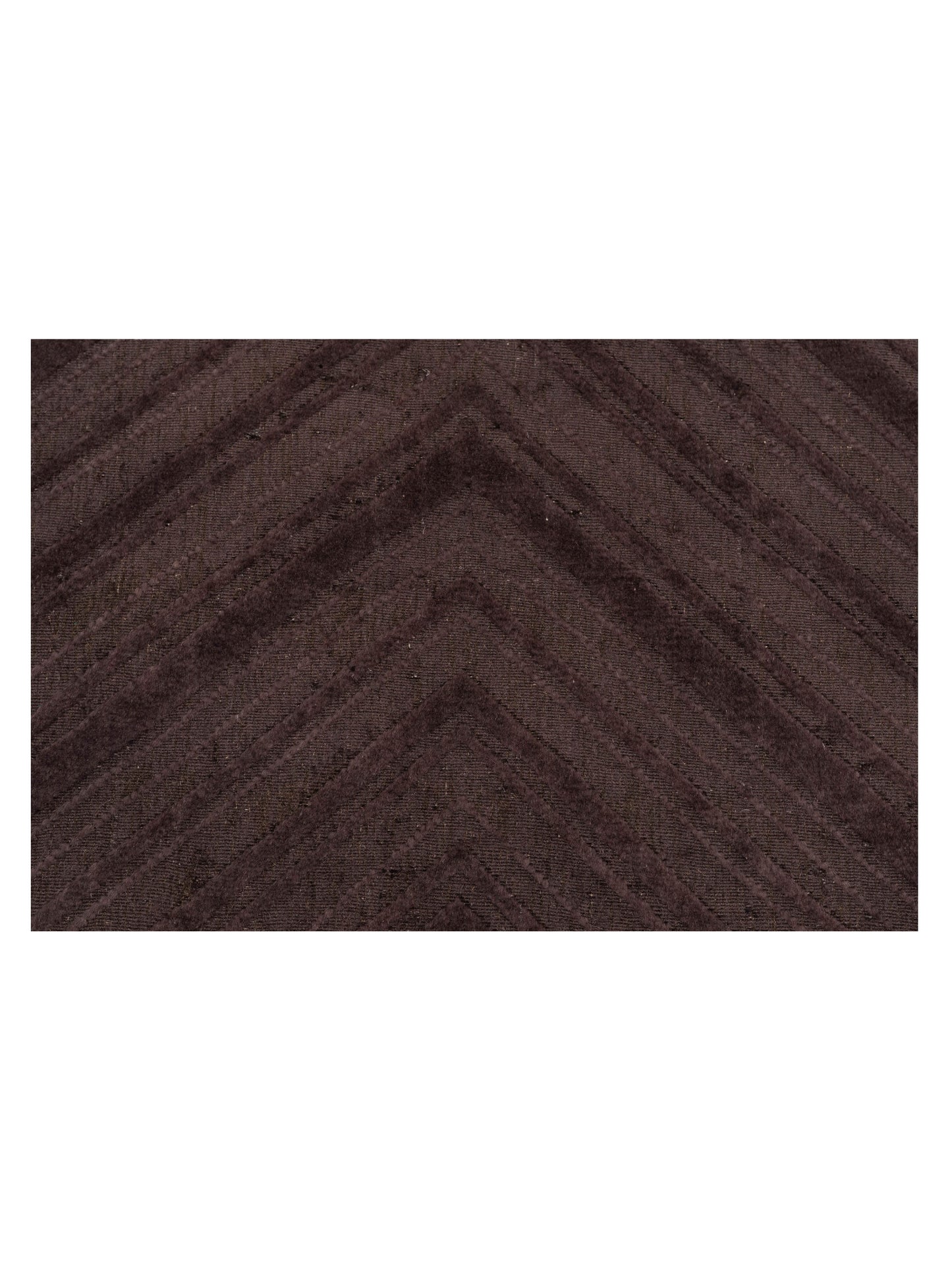 Himalayan 120397 Dark Brown Dark Brown 9x12 Hand Knotted Rug