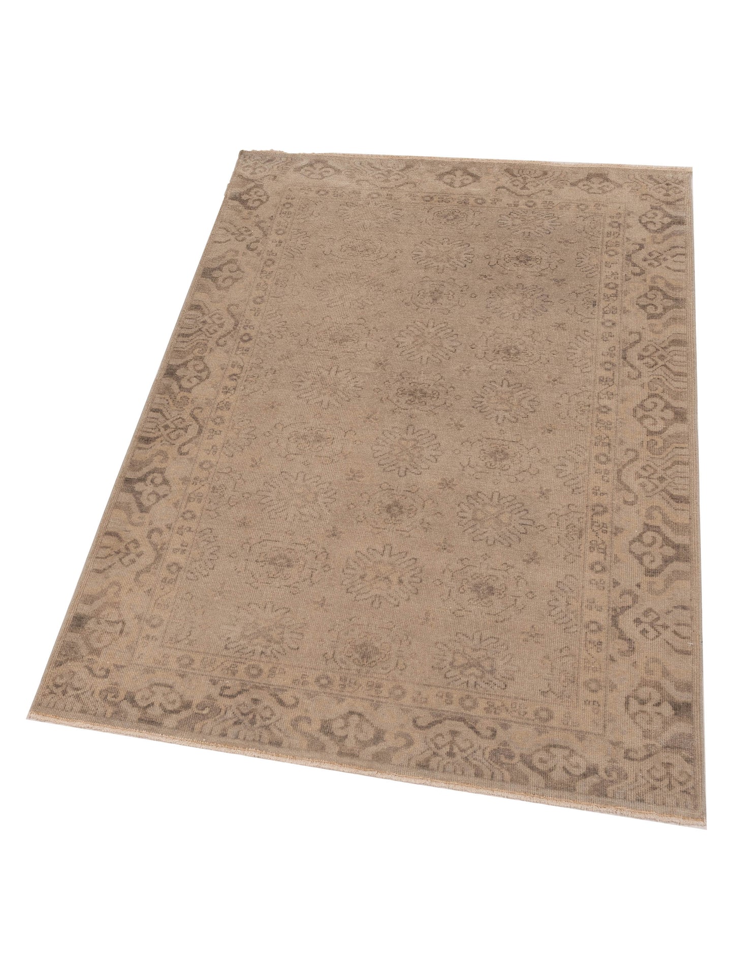 Evren 120417 Gray 4x6 Hand Knotted Rug