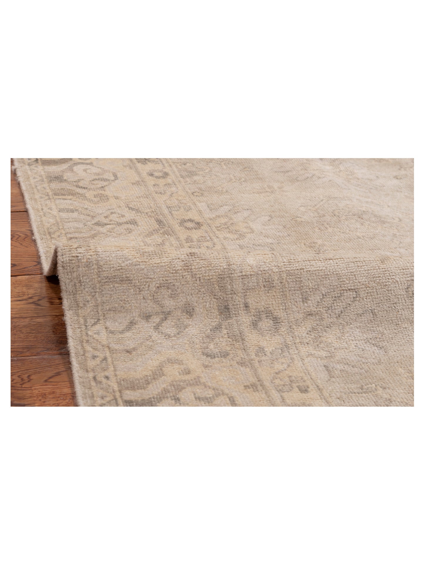 Evren 120421 Silver Silver 5x8 Hand Knotted Rug