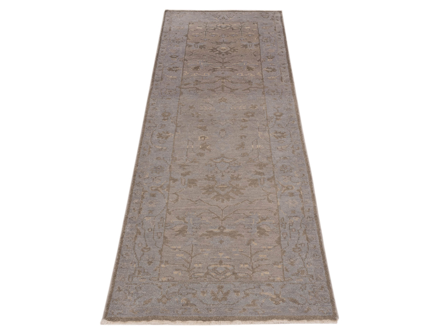 Stella 120432 Gray 2.6x8 Hand Knotted Rug