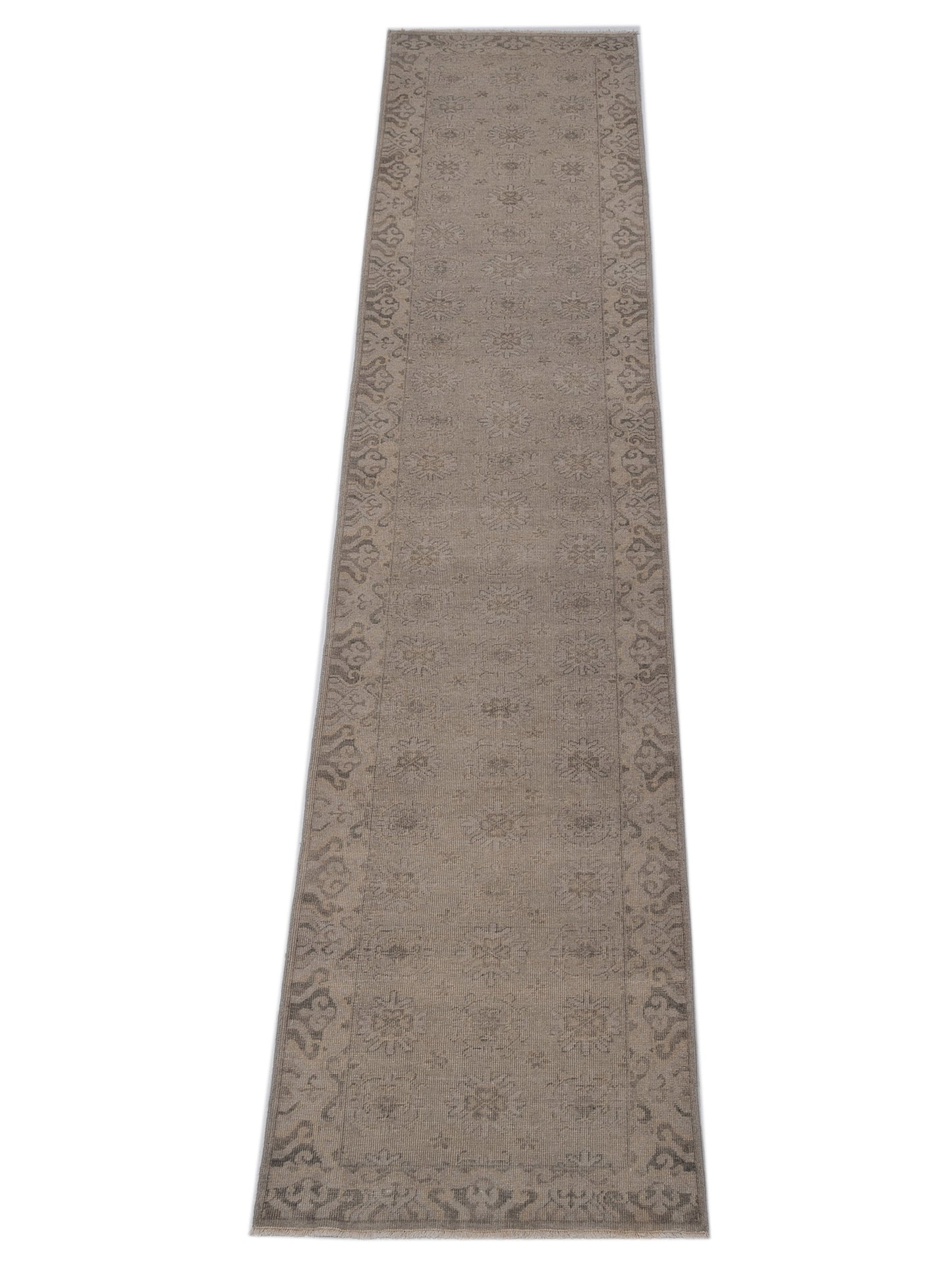 Evren 120434 Gray 2.6x12 Hand Knotted Rug