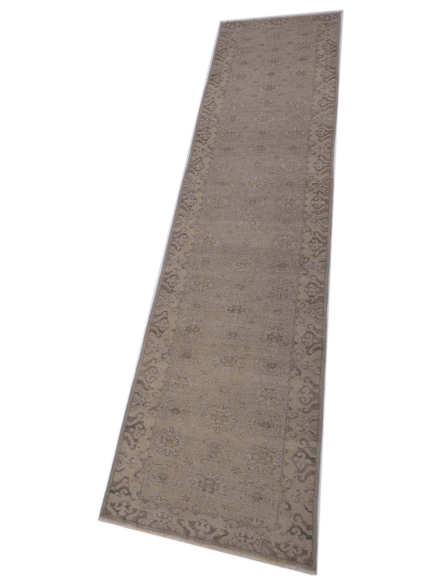 Evren 120434 Gray 2.6x12 Hand Knotted Rug