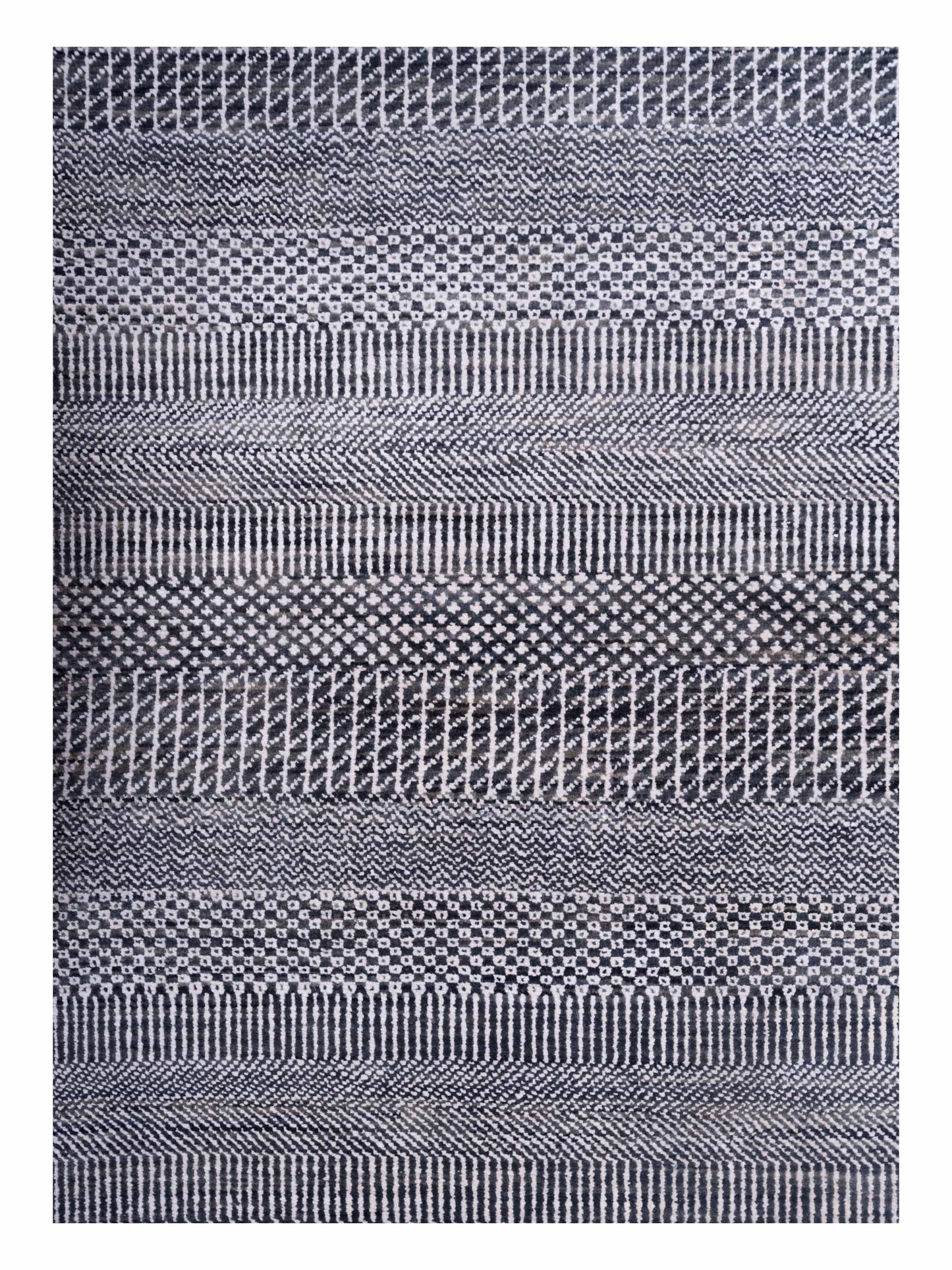 Tibetino 120455 Dark Gray 4x6 Hand Knotted Rug