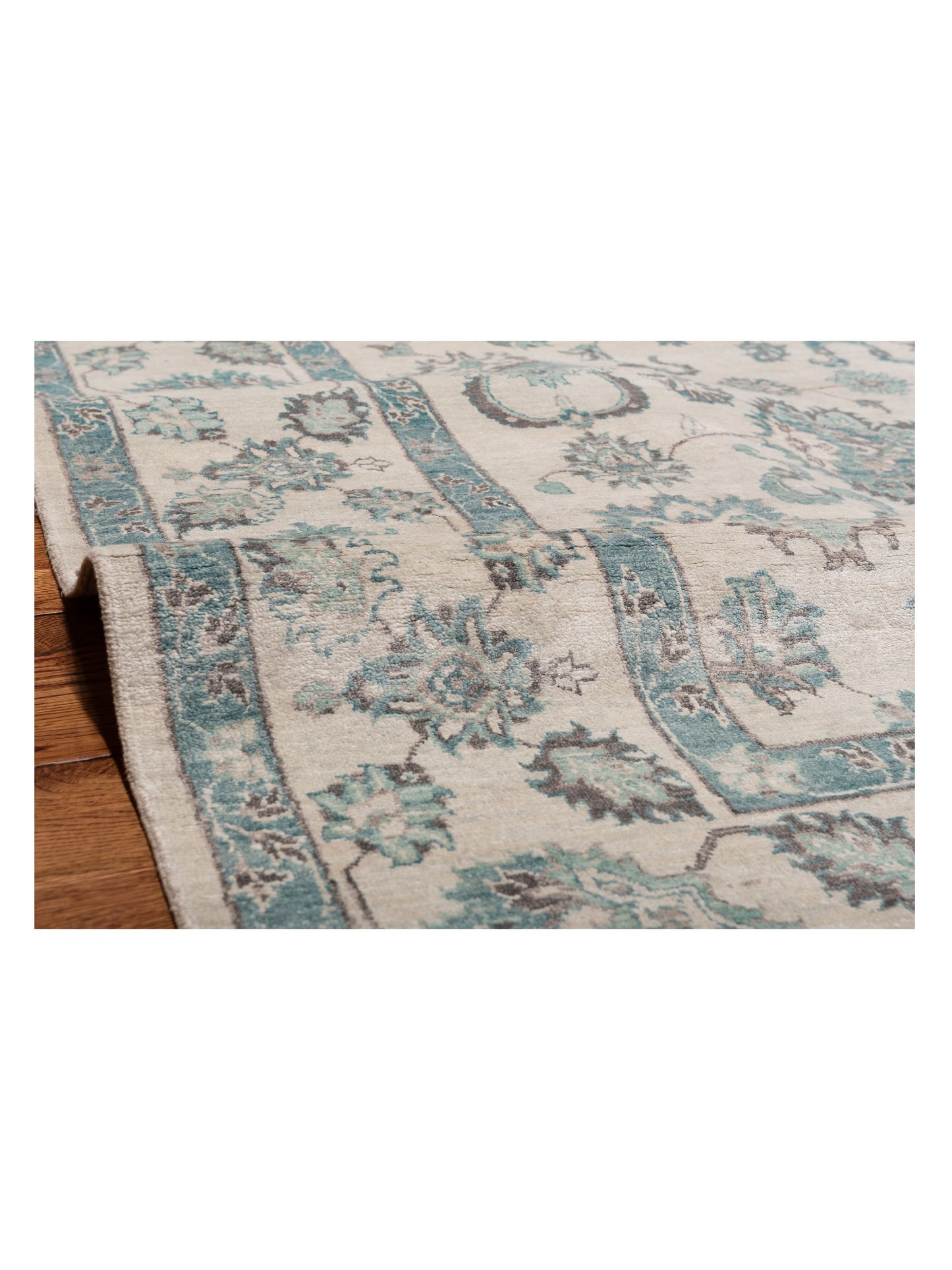 Tibetino 120461 Ivory Ivory 8.2x10.4 Hand Knotted Rug