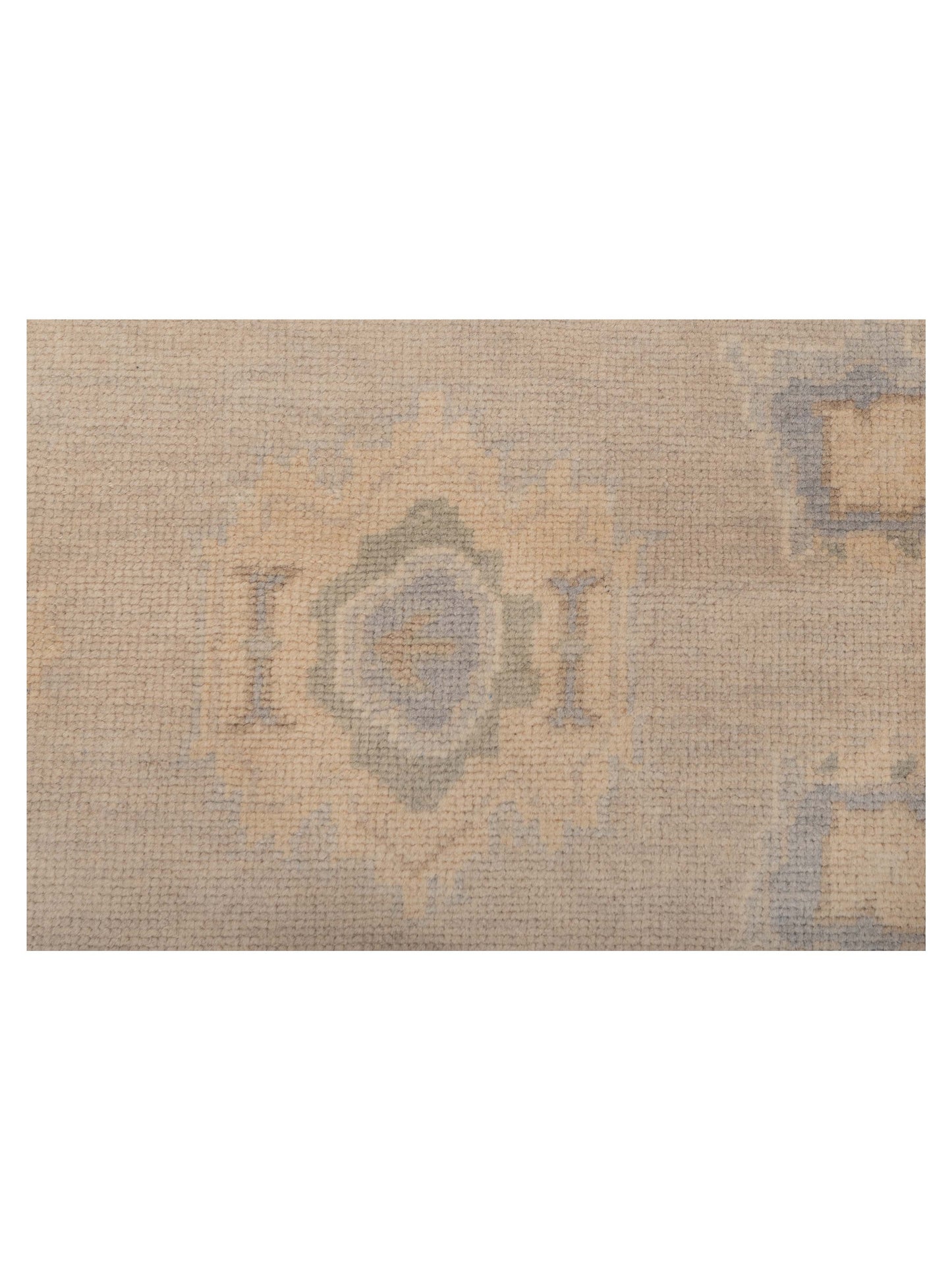 Oushak Shah 120474 Beige Gray 8.2x10.6 Hand Knotted Rug