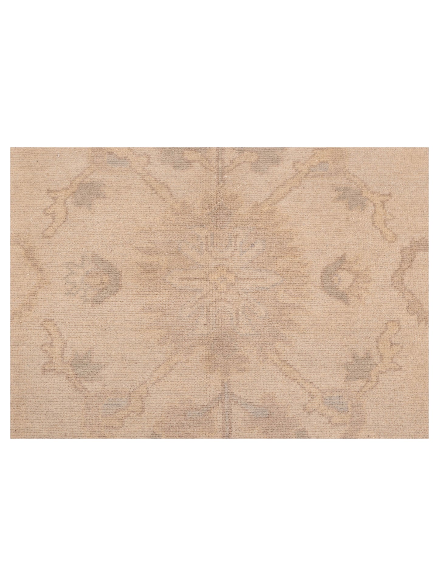 Oushak Shah 120475 Ivory Ivory 9.2x12.8 Hand Knotted Rug