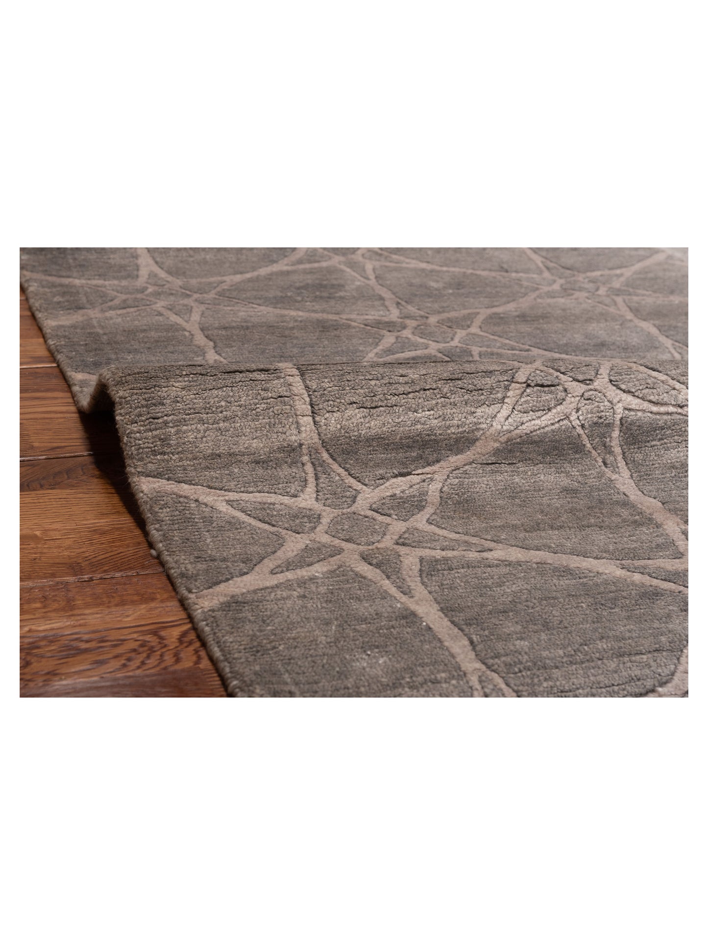 Tibetino 120483 Gray 4.1x6.1 Hand Knotted Rug