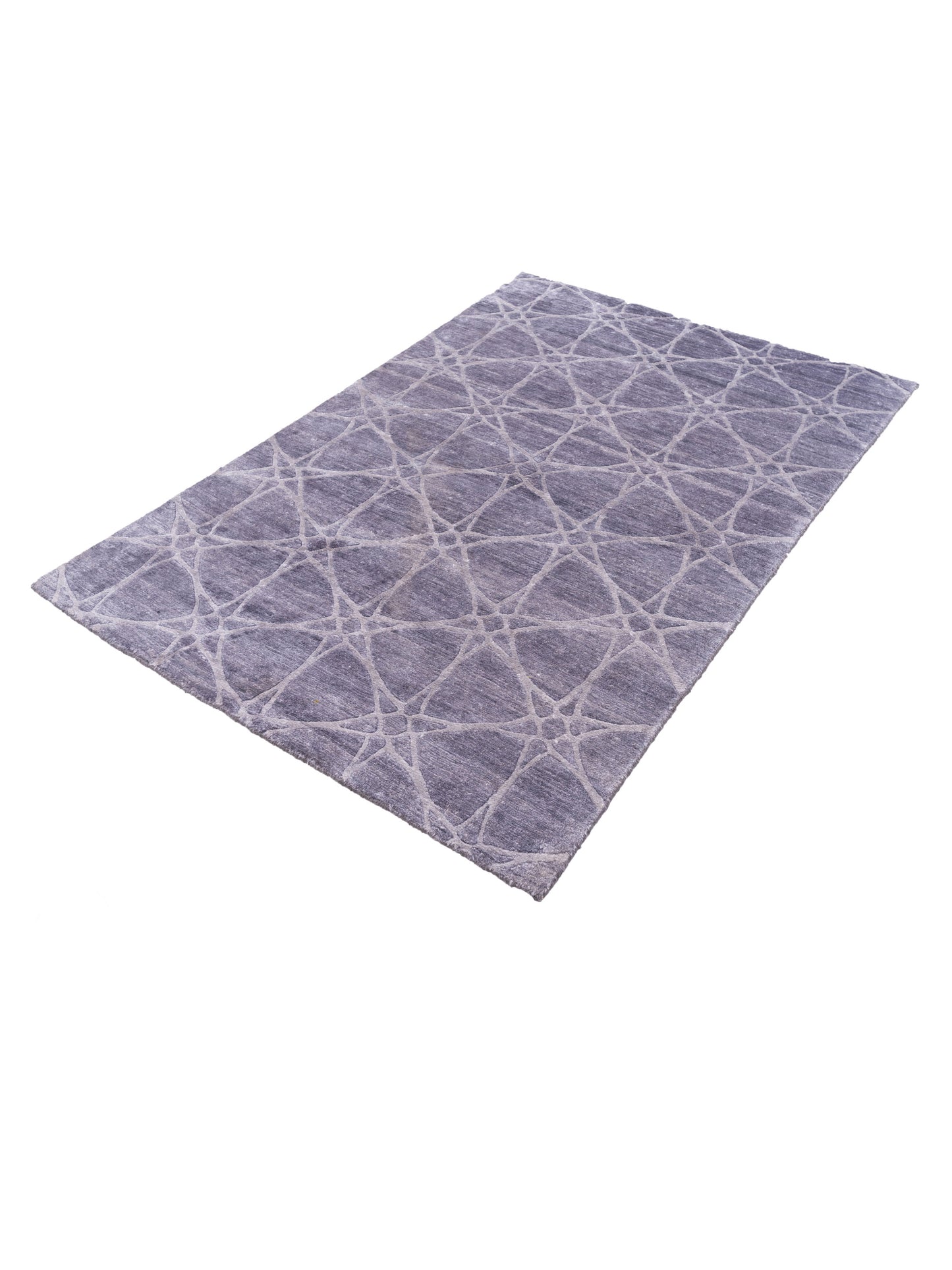 Tibetino 120491 Gray 4x6.2 Hand Knotted Rug