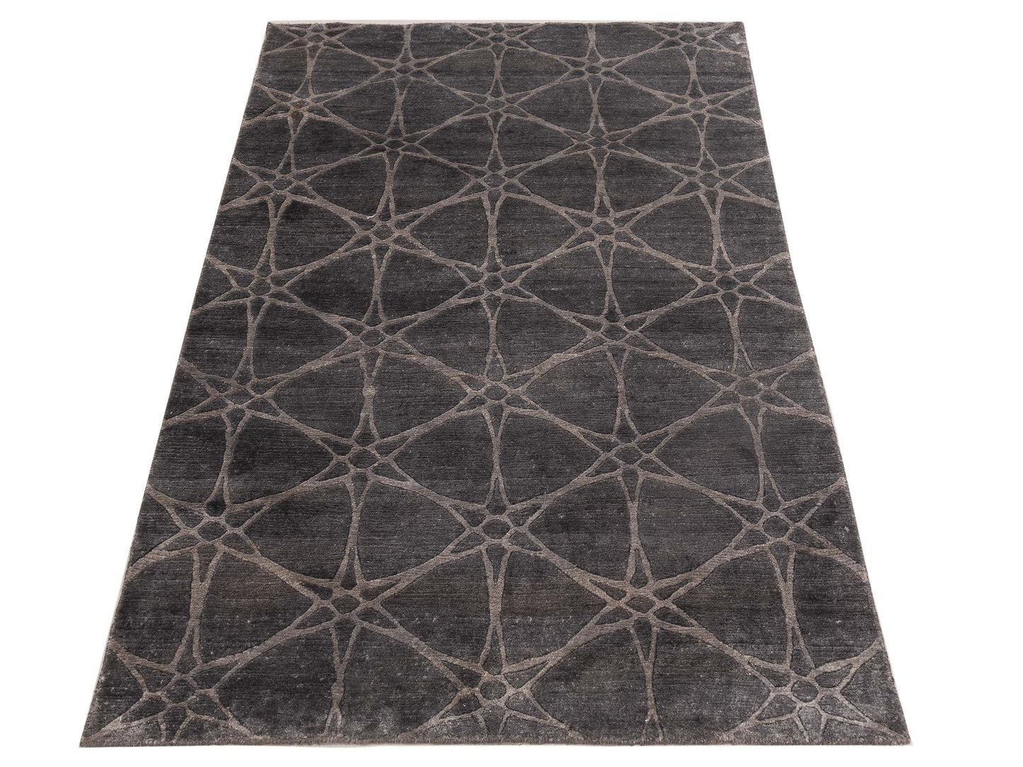 Tibetino 120492 Gray 4.1x6.1 Hand Knotted Rug