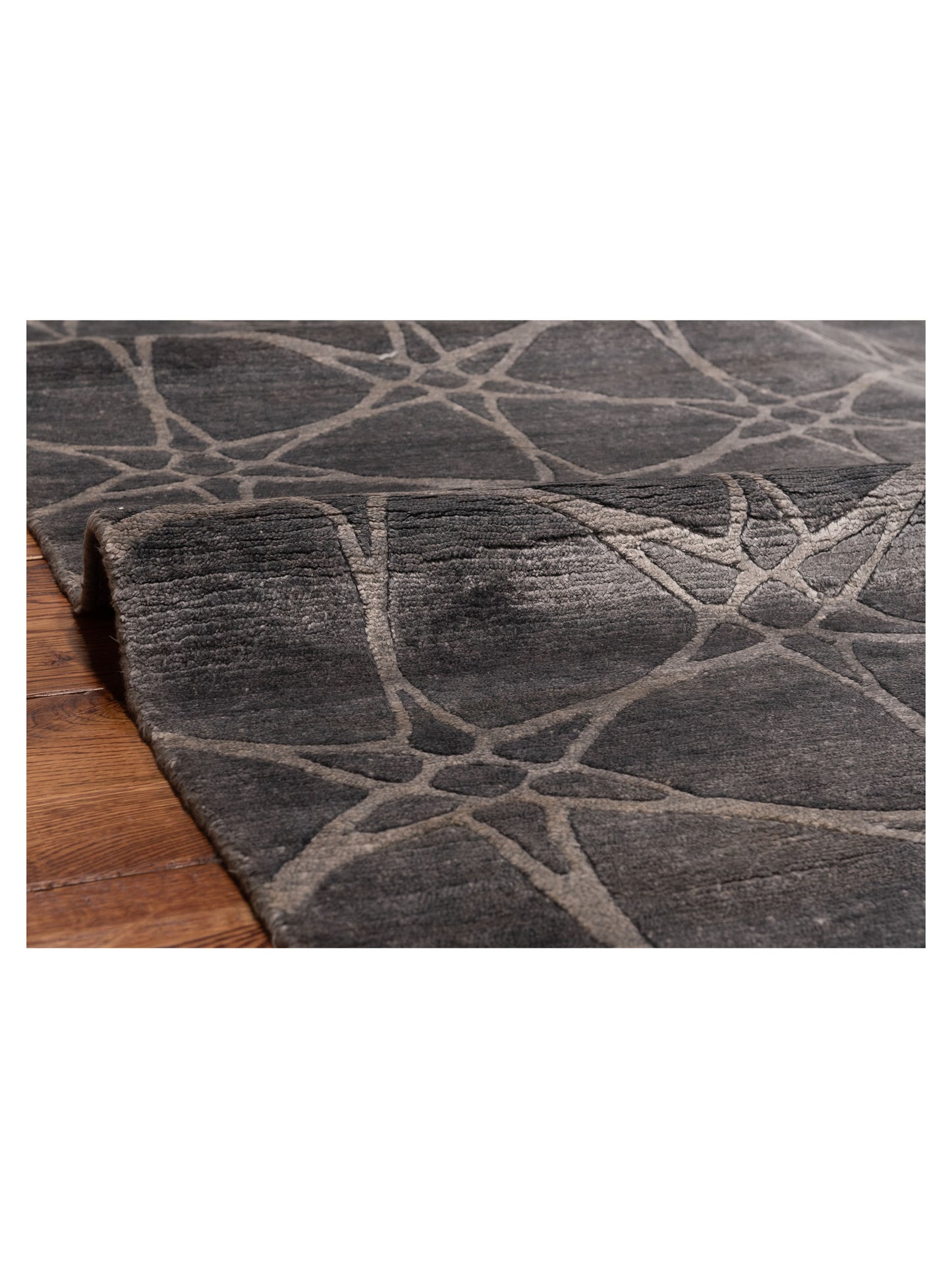 Tibetino 120492 Gray 4.1x6.1 Hand Knotted Rug