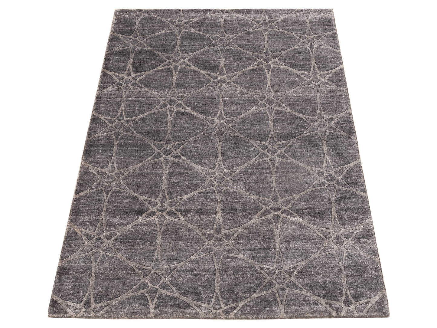 Tibetino 120494 Gray 4.1x6.1 Hand Knotted Rug