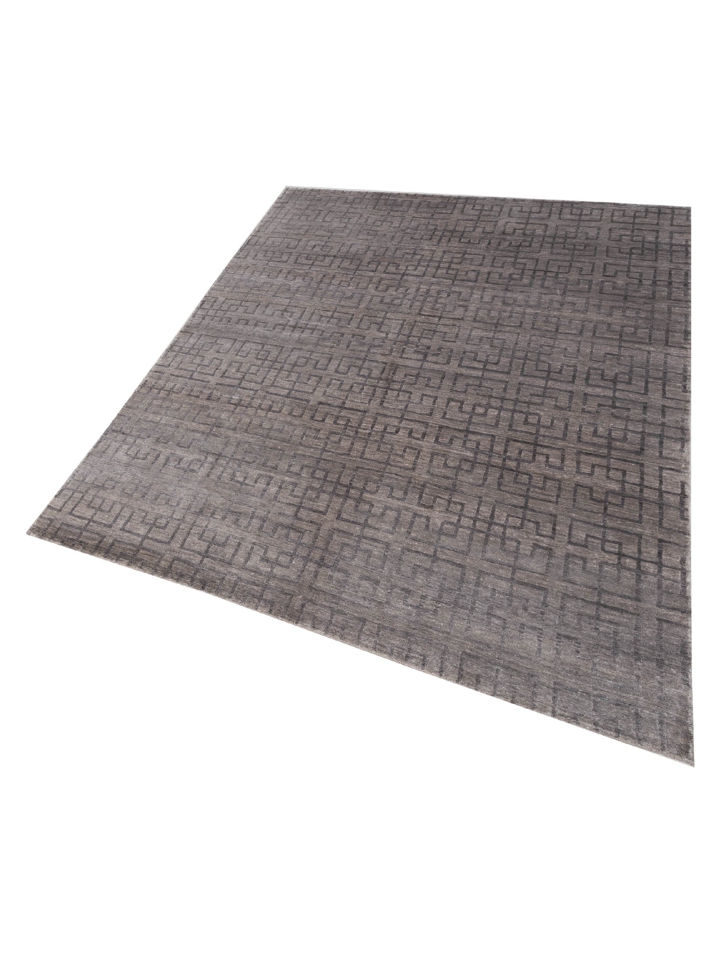Tibetino 120506 Gray 8x9.11 Hand Knotted Rug