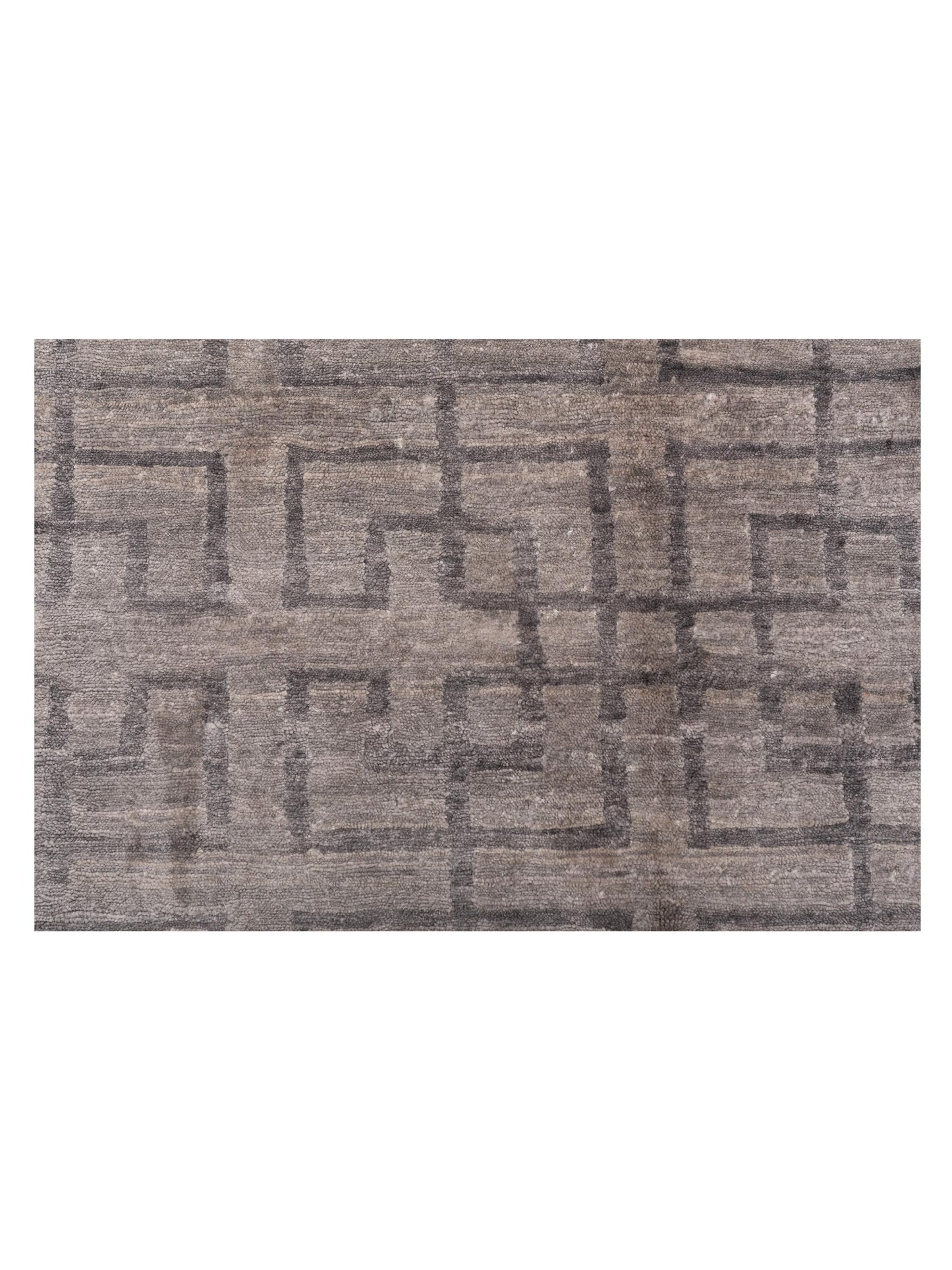 Tibetino 120506 Gray 8x9.11 Hand Knotted Rug