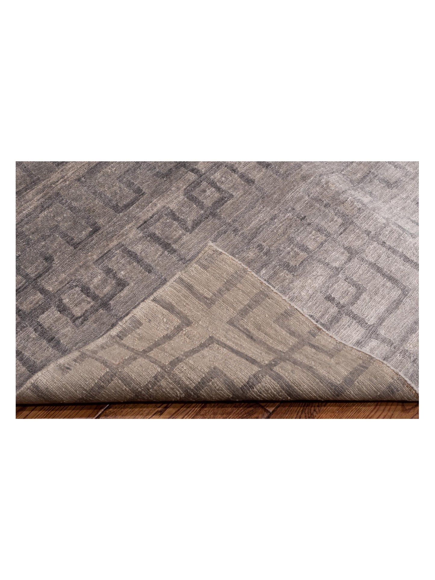 Tibetino 120506 Gray 8x9.11 Hand Knotted Rug