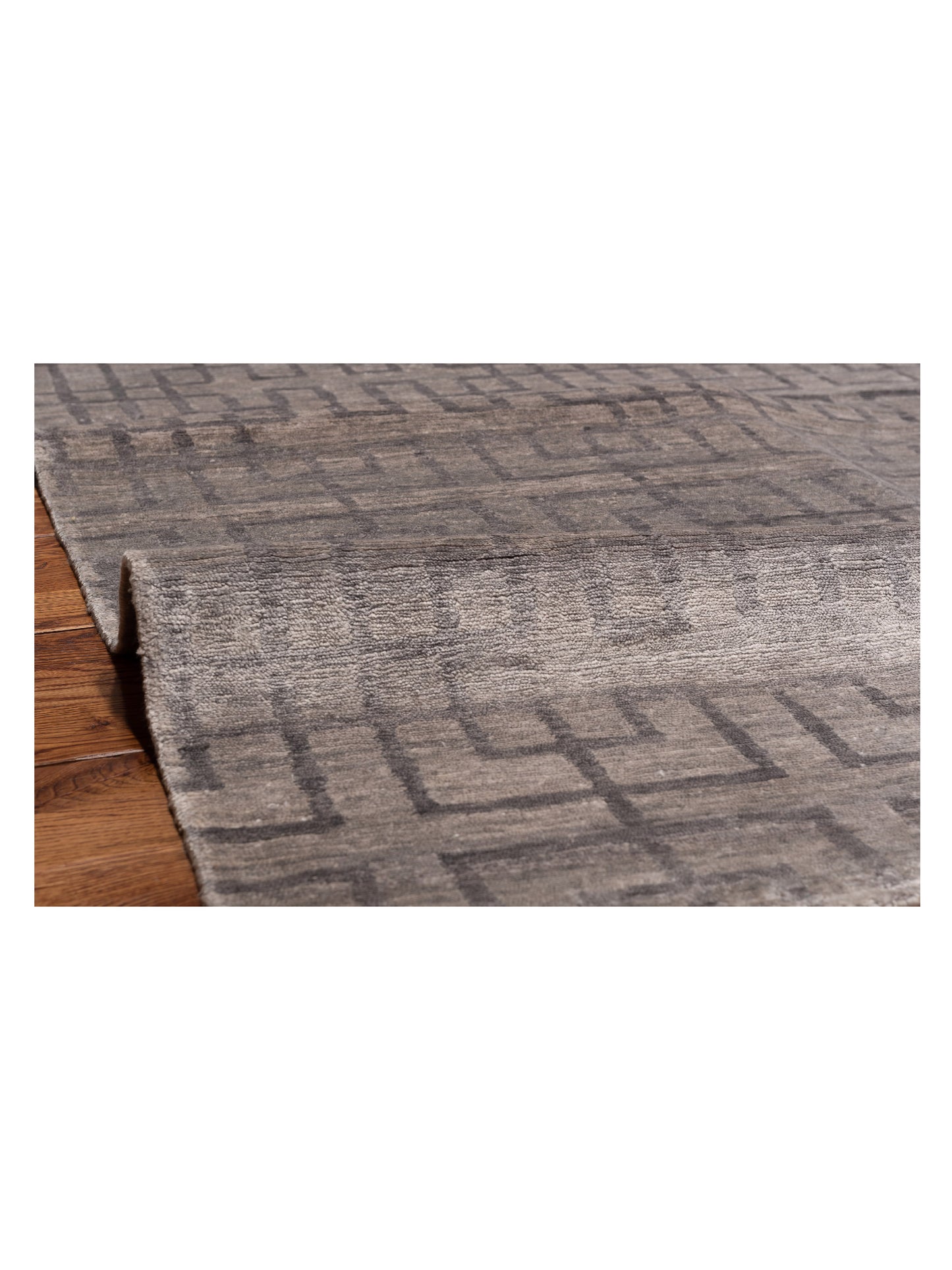 Tibetino 120506 Gray 8x9.11 Hand Knotted Rug