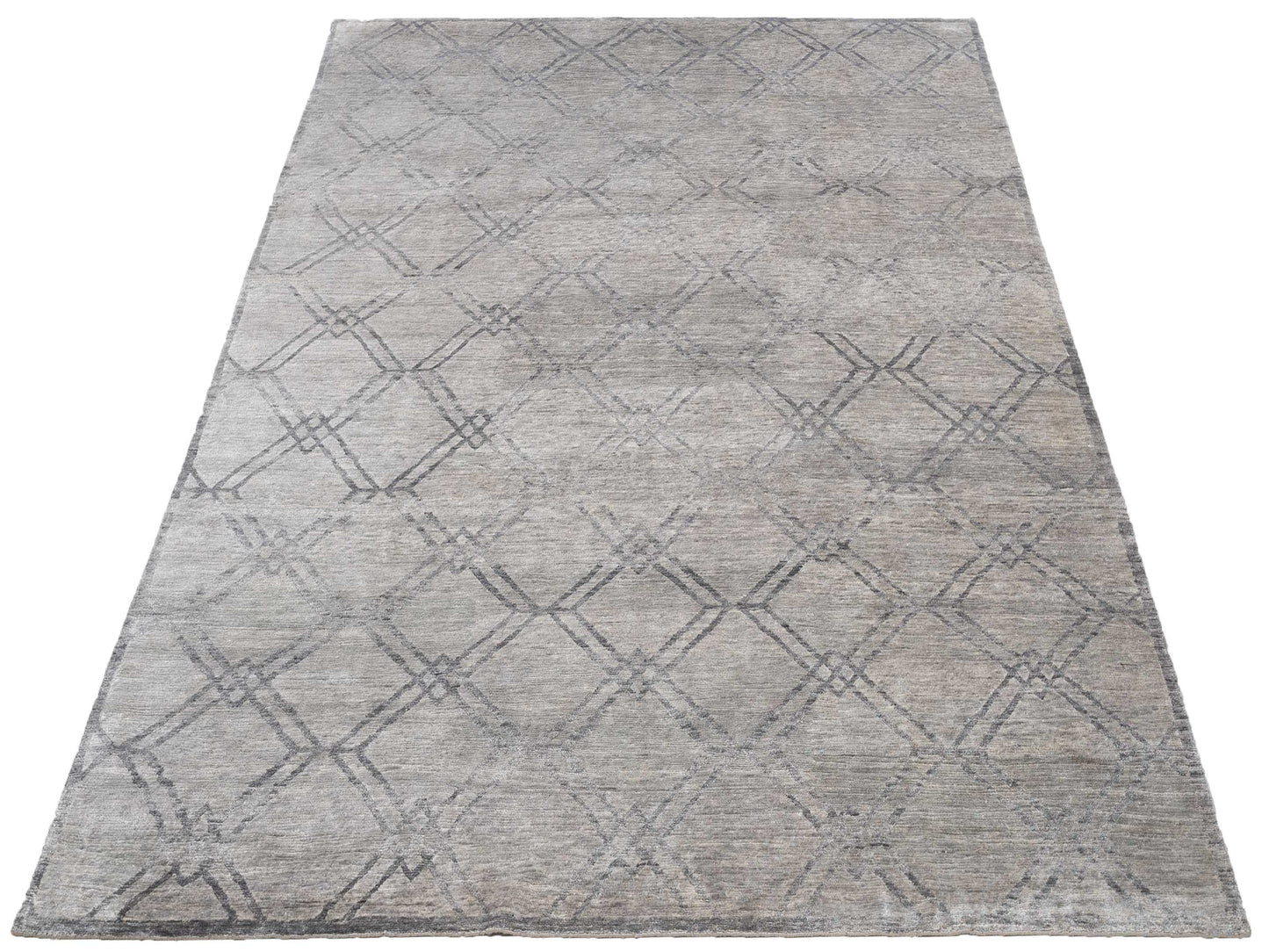 Tibetino 120514 Silver 8x10 Hand Knotted Rug