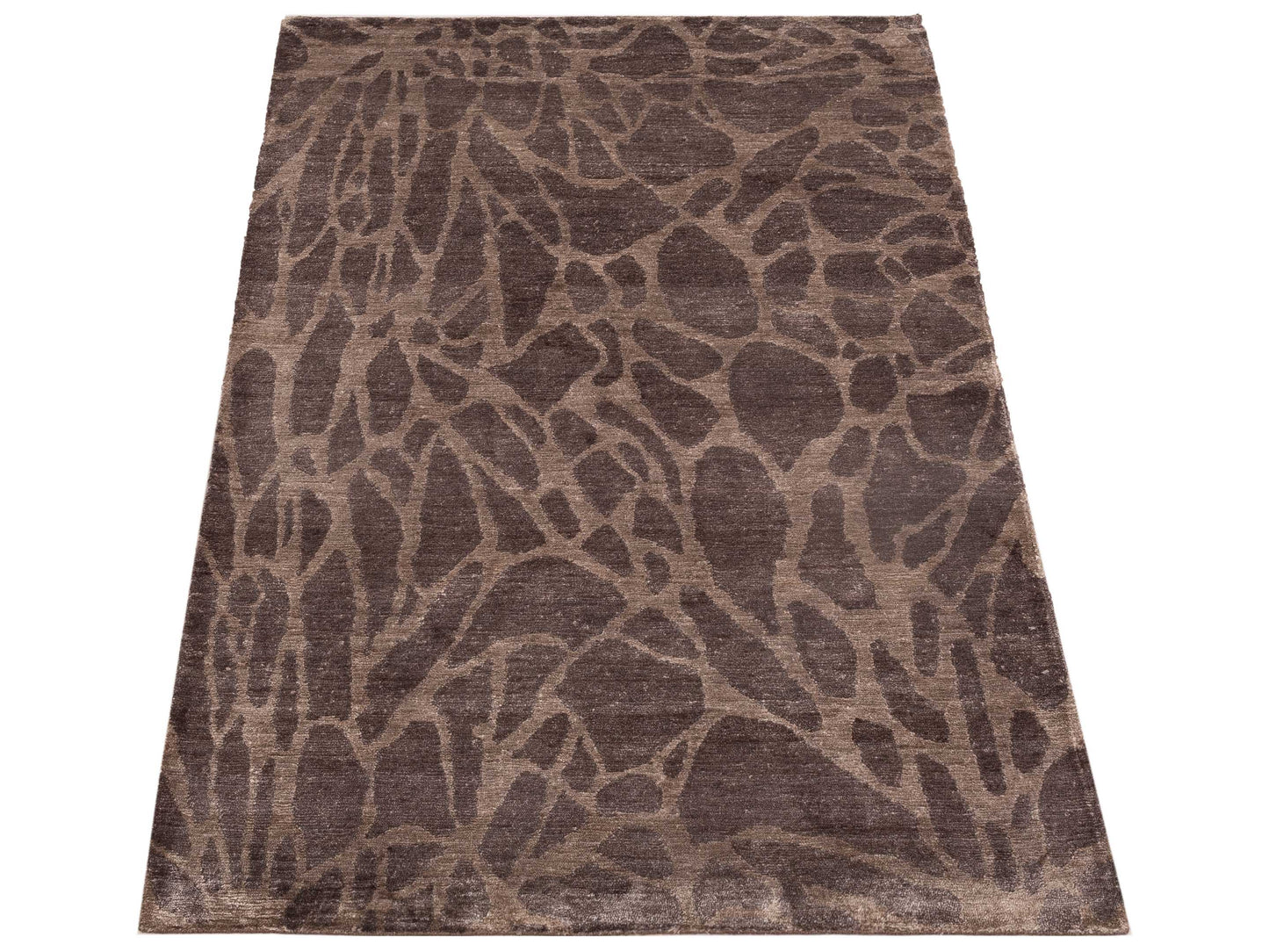 Tibetino 120523 Brown 4.1x6 Hand Knotted Rug