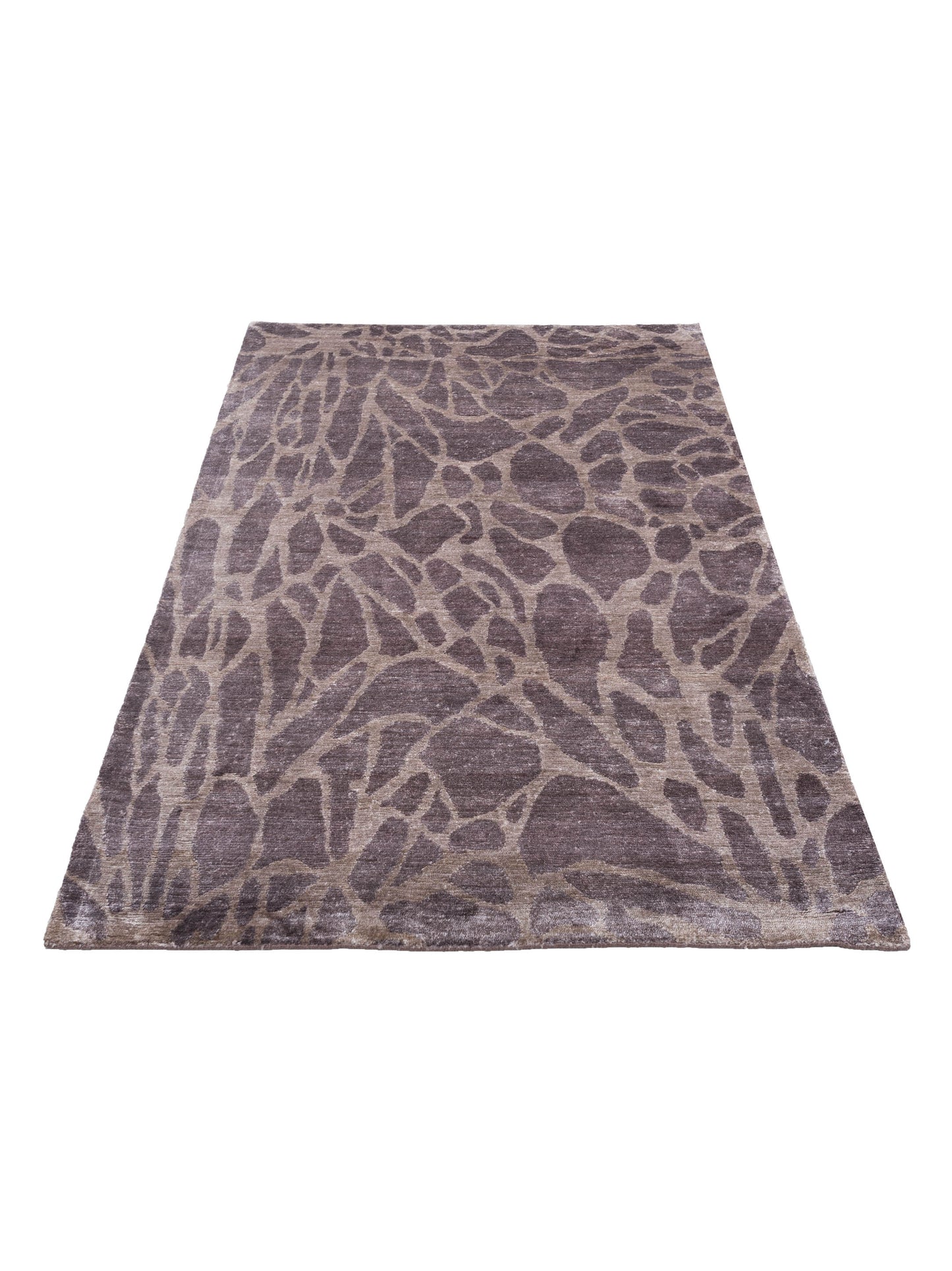 Tibetino 120523 Brown 4.1x6 Hand Knotted Rug
