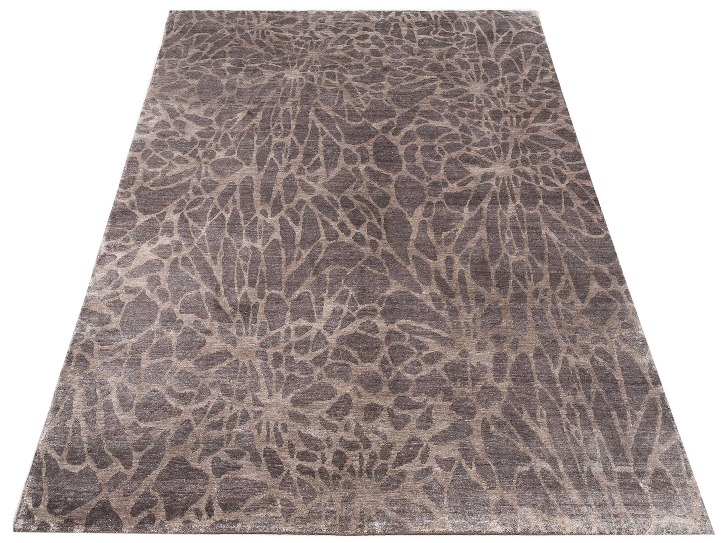 Tibetino 120525 Brown 8x9.9 Hand Knotted Rug