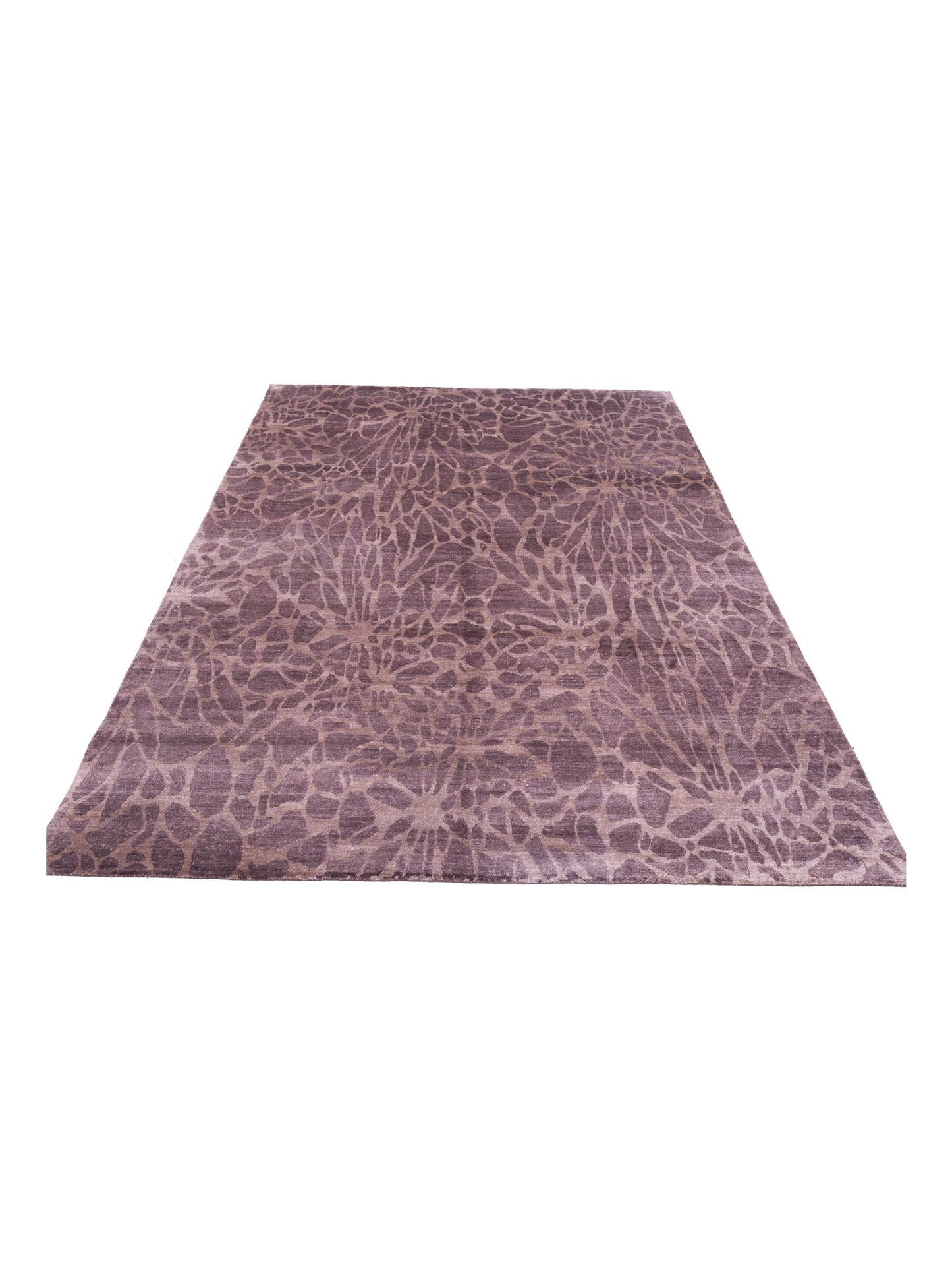 Tibetino 120528 Brown Brown 8.10x11.8 Hand Knotted Rug
