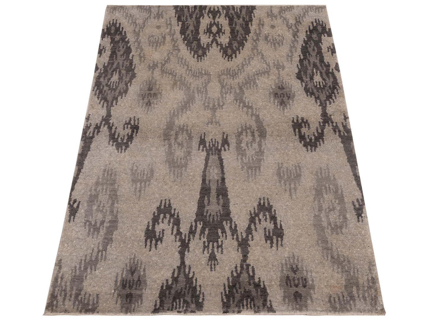 Tibetino 120537 Silver Gray 3.11x5.10 Hand Knotted Rug