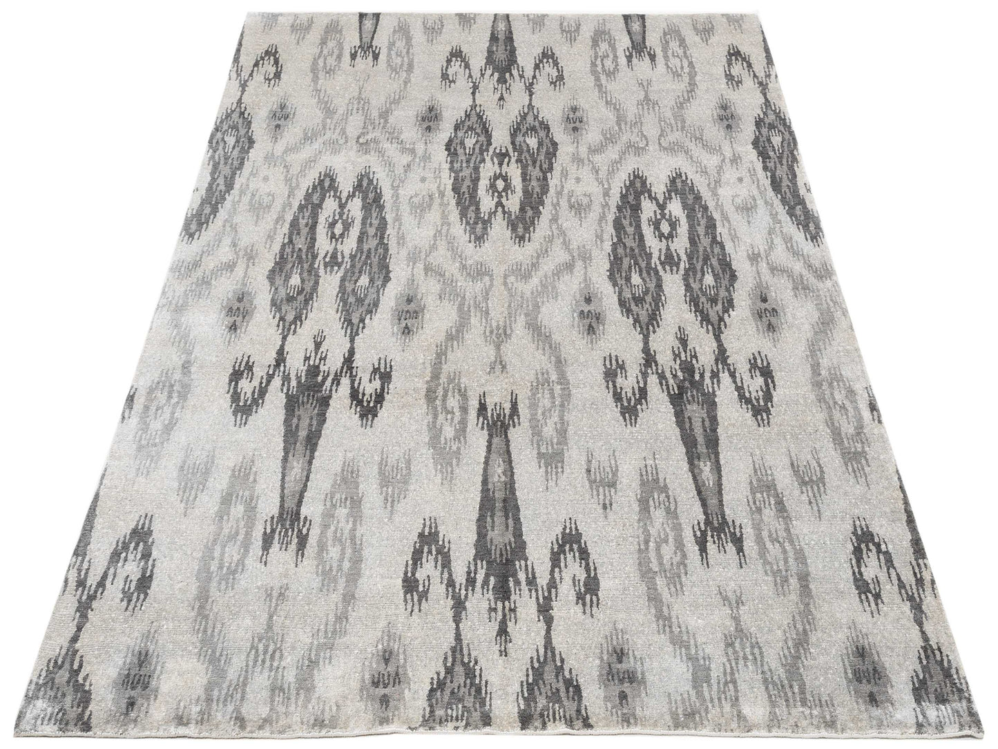 Tibetino 120541 Silver Gray 8x9.10 Hand Knotted Rug