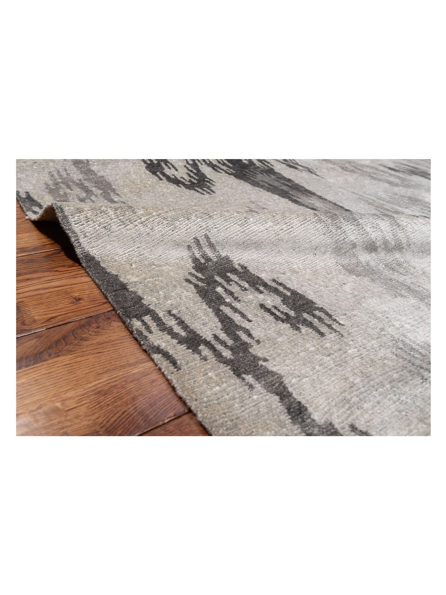 Tibetino 120541 Silver Gray 8x9.10 Hand Knotted Rug