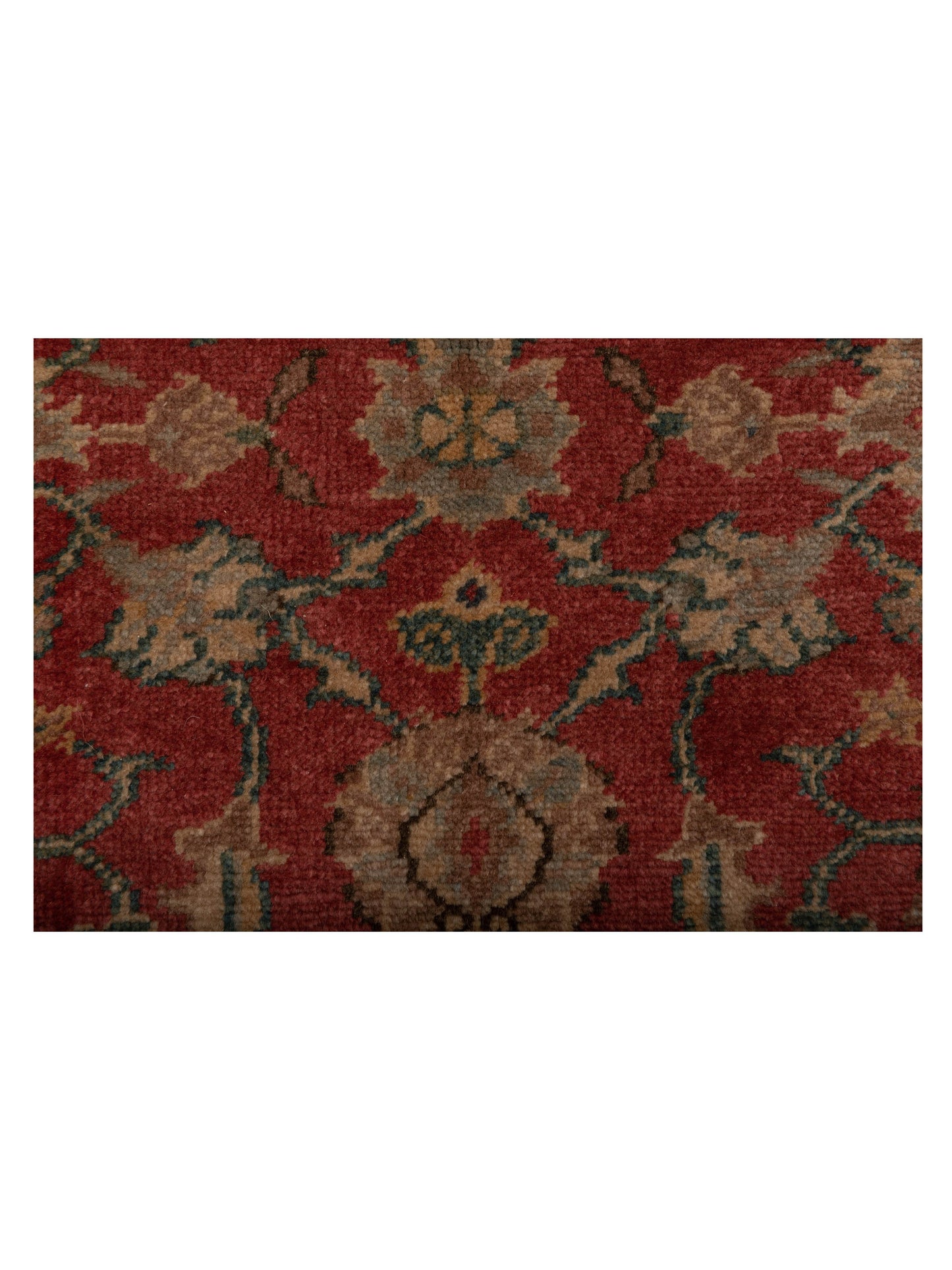 Antique Loom 120629 Rust Green 8x9.8 Hand Knotted Rug