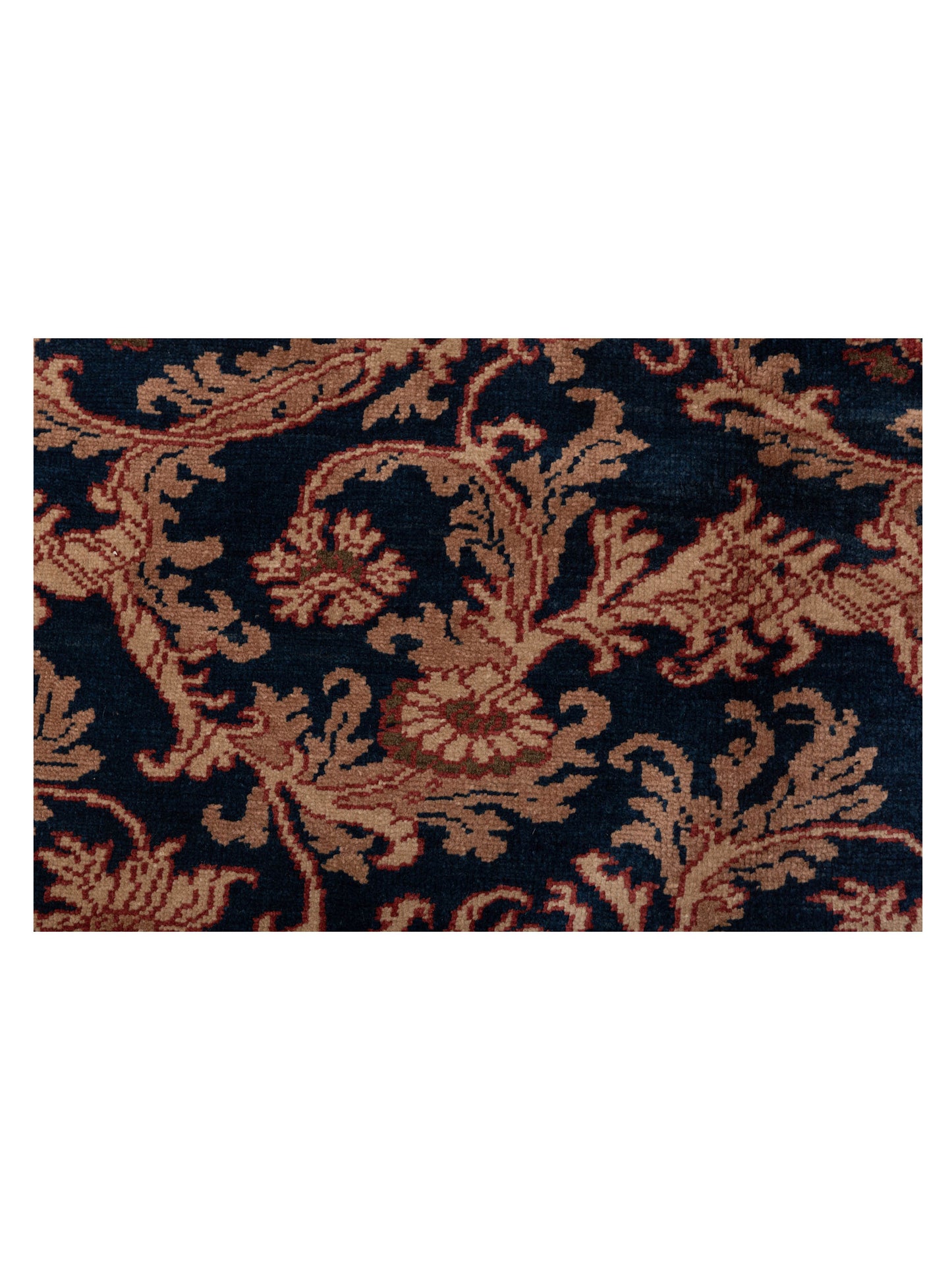 Antique Loom 120636 Navy Gold 6.10x8.8 Hand Knotted Rug