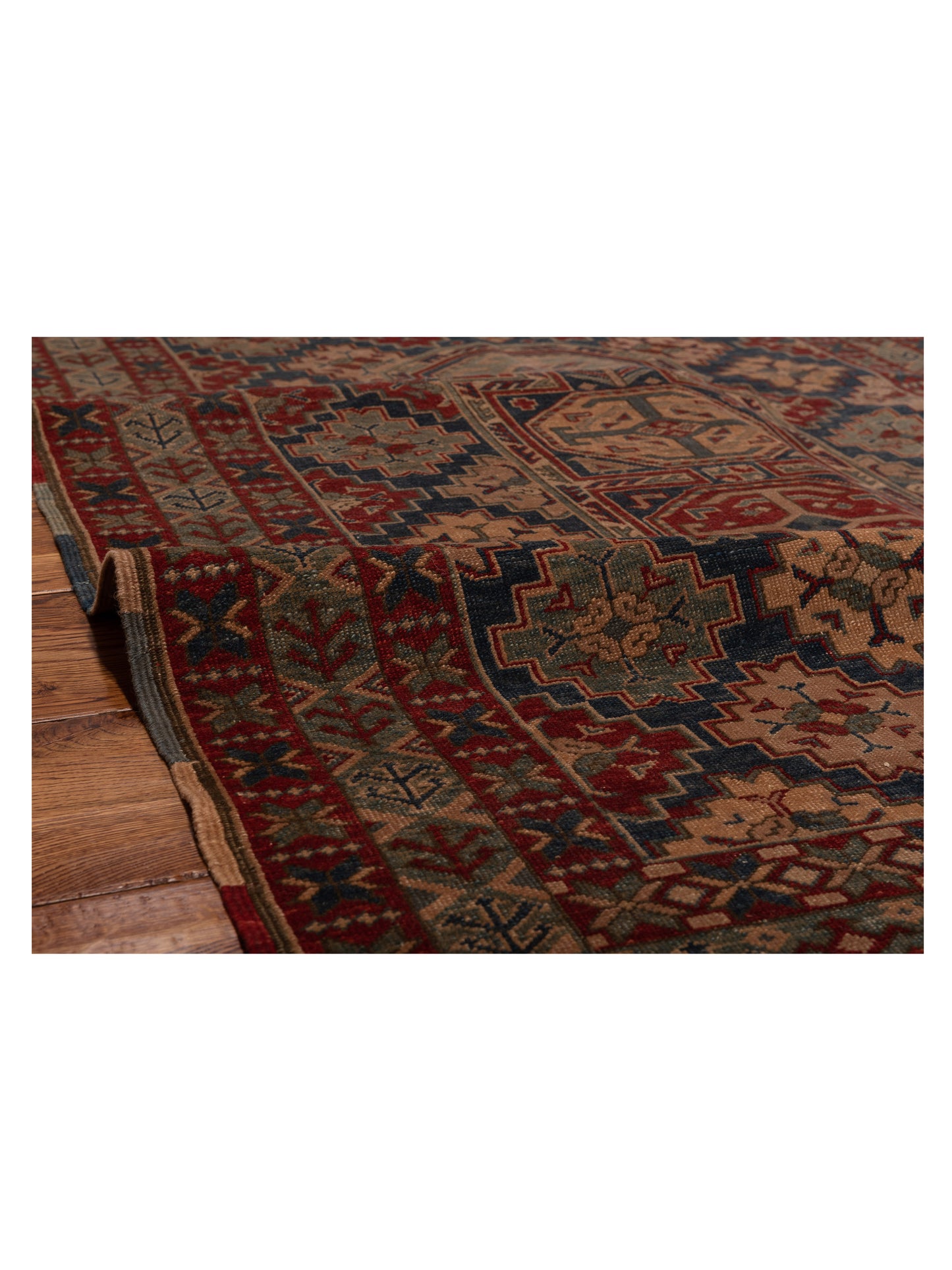 Turkish Shirwan 120651 Navy Red 4.1x6.5 Hand Knotted Rug