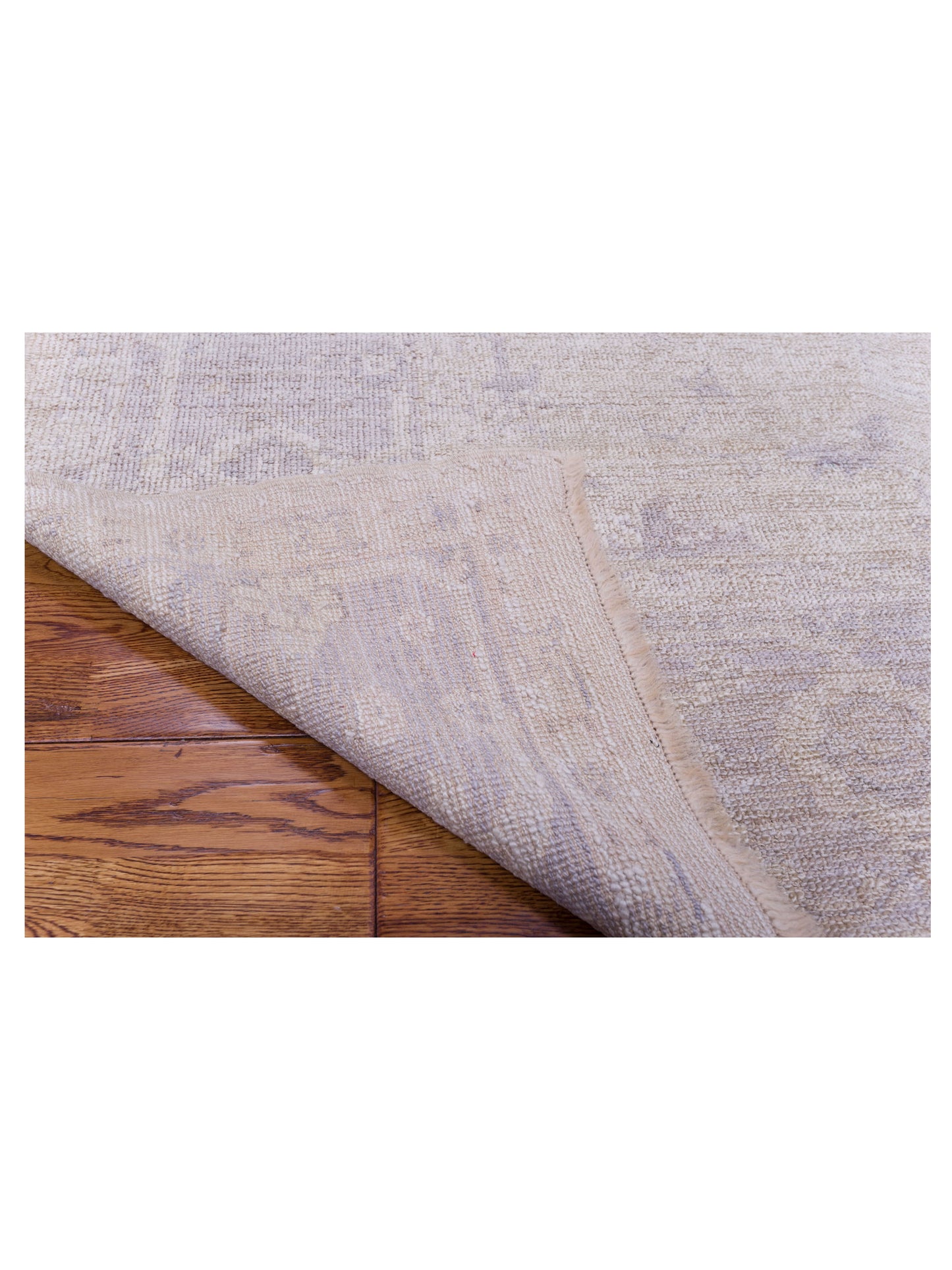Angora Oushak 120889 Ivory Gray 7.8x9.3 Hand Knotted Rug