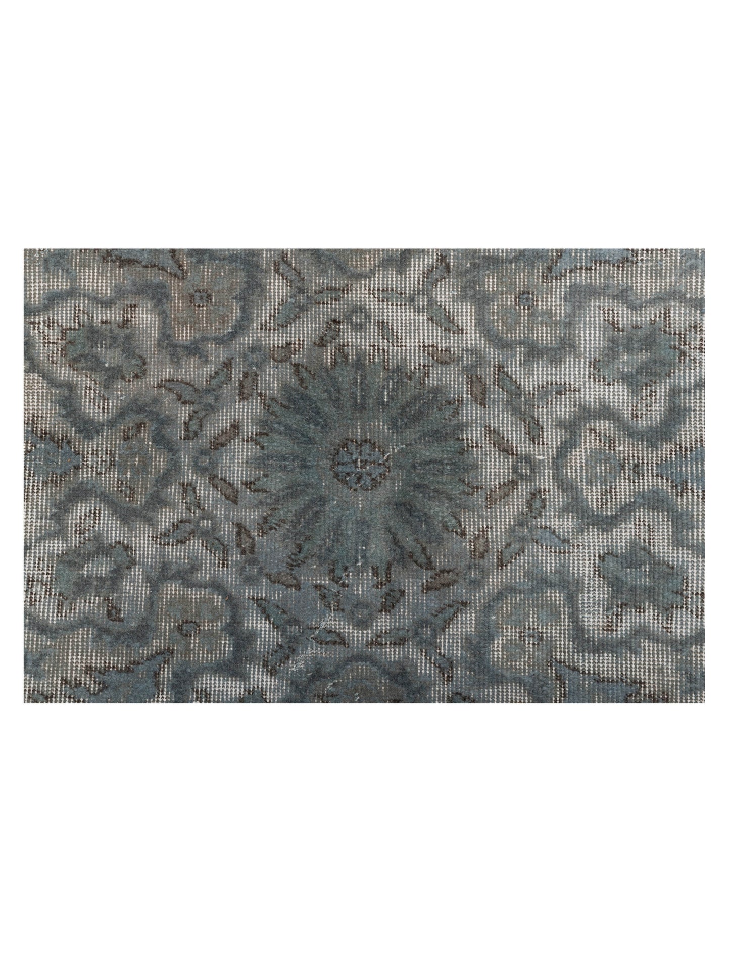 Vintage 120969 Light Blue 6.10x9.11 Hand Knotted Rug