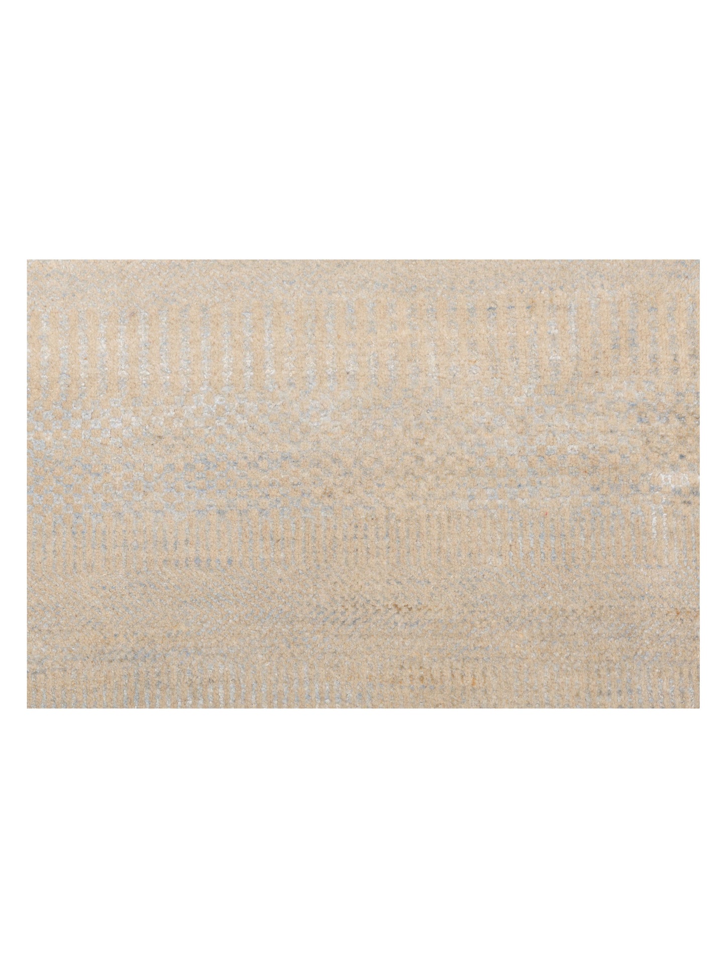 Aurore 120989 Beige Silver 6.1x9 Hand Knotted Rug