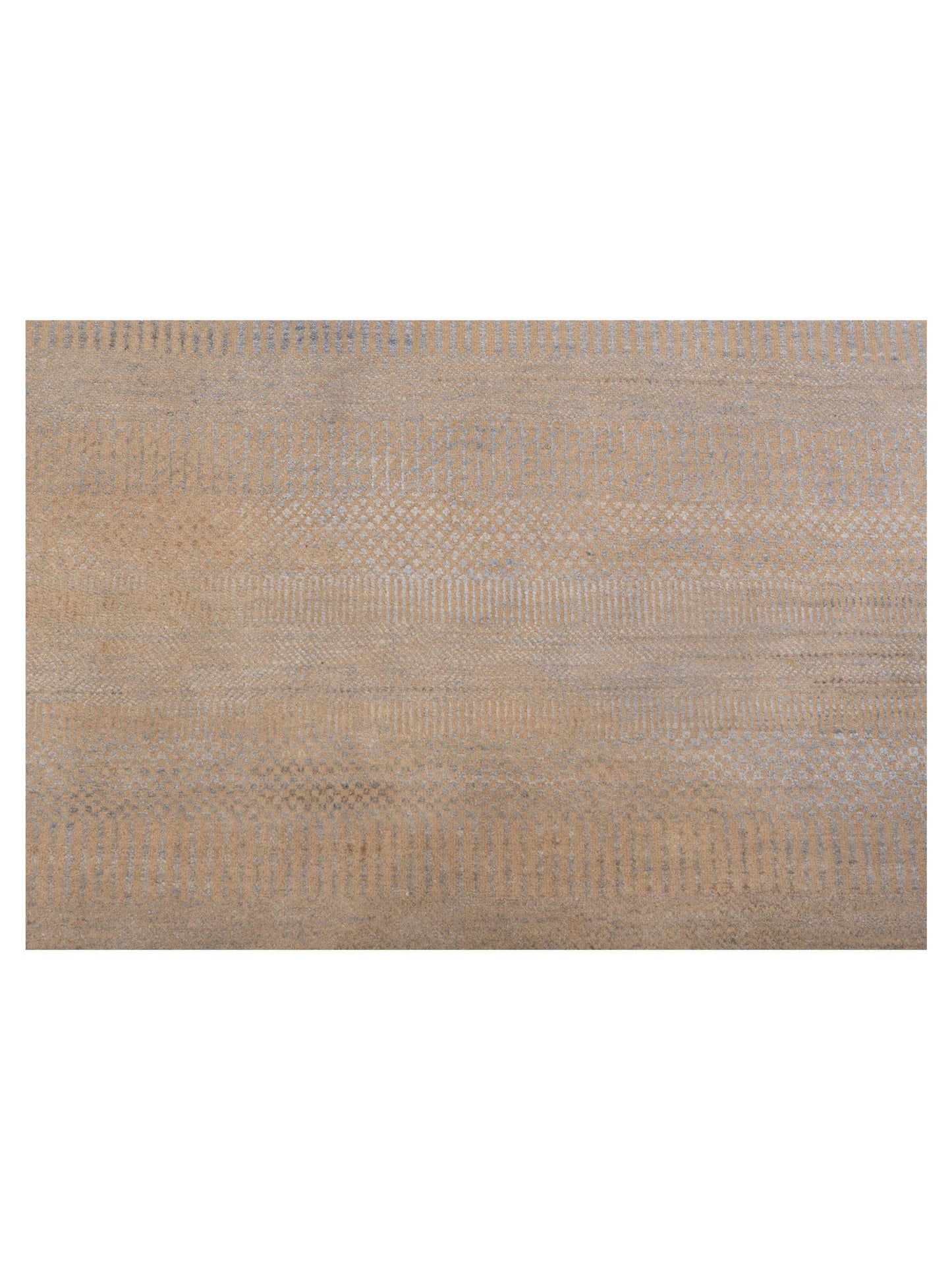 Aurore 120993 Ivory Gray Gray 4.1x6.1 Hand Knotted Rug