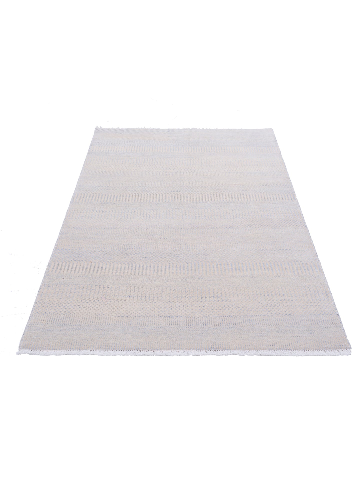 Tibetino 120994 Ivory Silver 4.1x6.2 Hand Knotted Rug